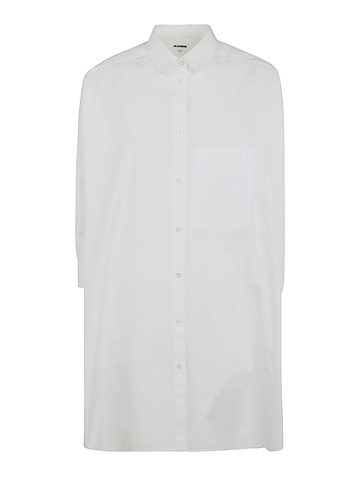 Shop Jil Sander Sunday Oversized Boxy Shirt In White