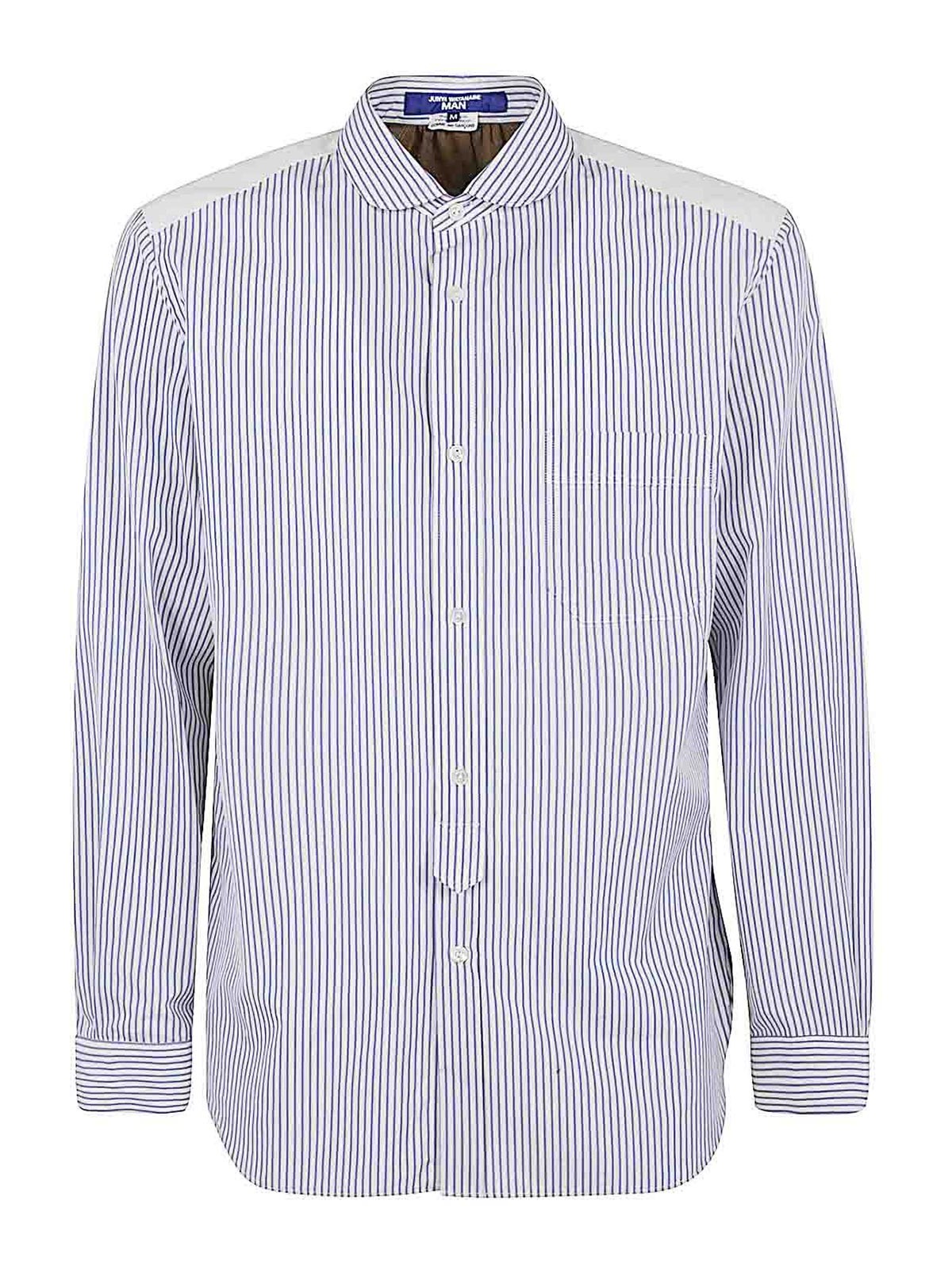 Shop Junya Watanabe Shirt With Patch In Blue