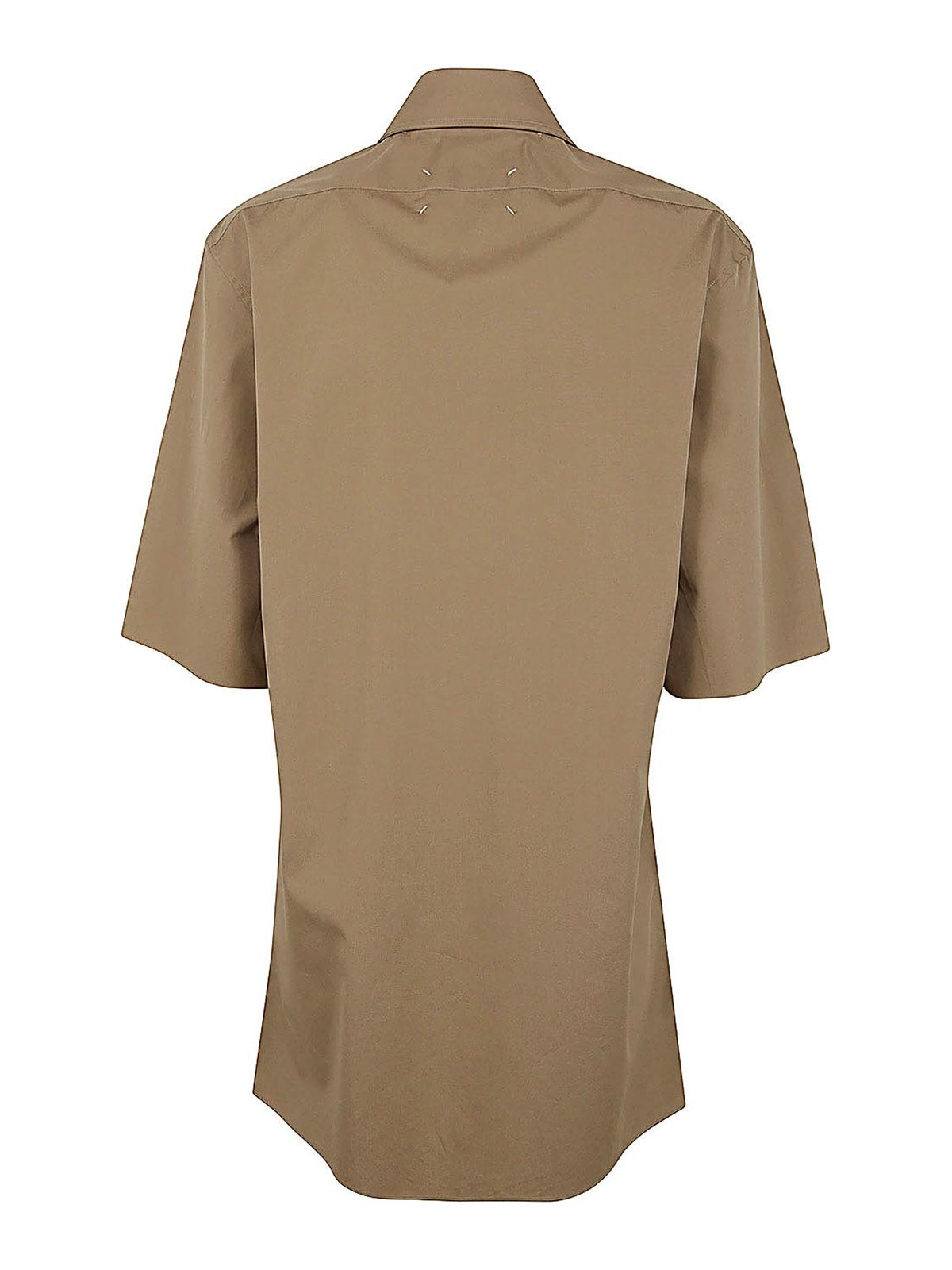 Shop Maison Margiela Short Sleeves Shirt In Brown