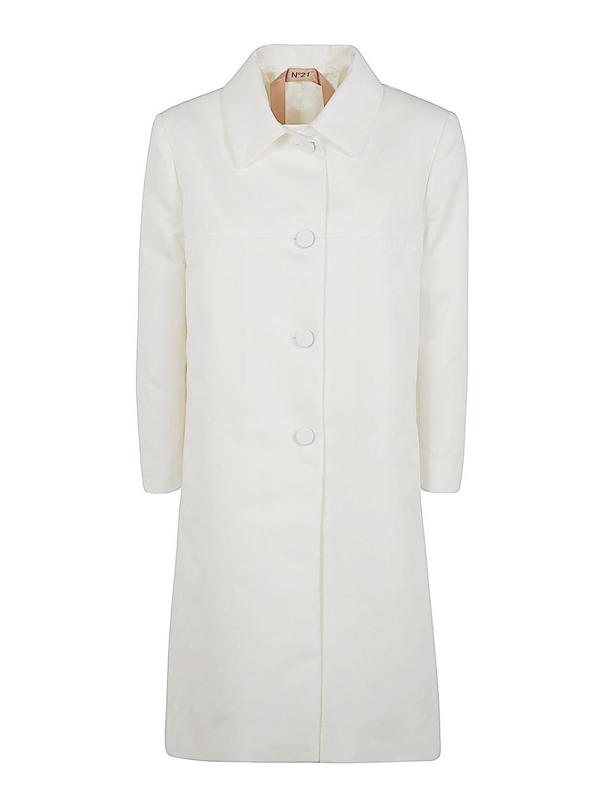 Shop N°21 Woven Coat In White