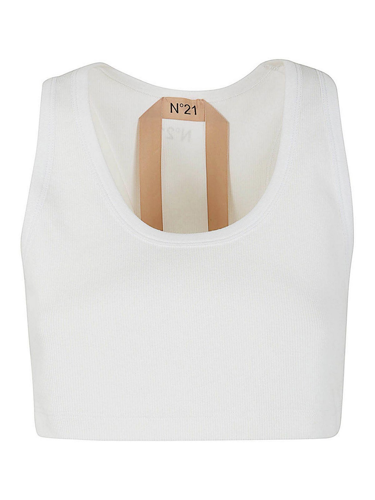 Shop N°21 Jersey Top In White