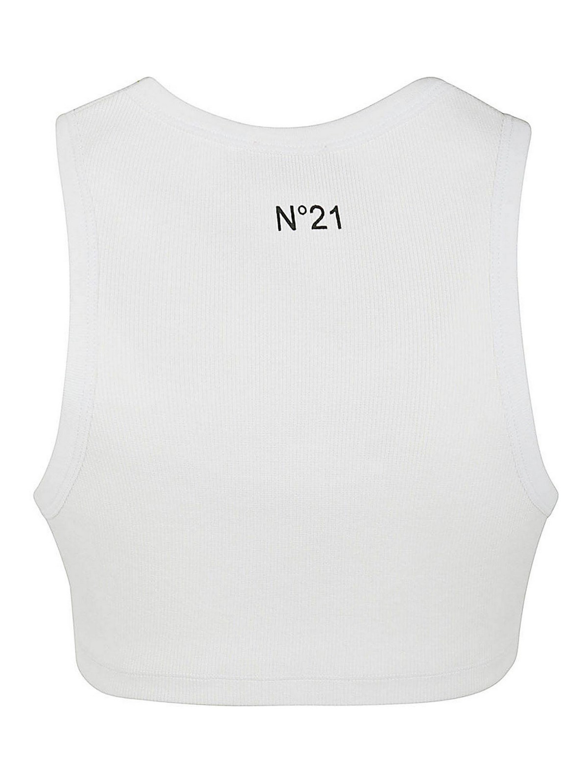 Shop N°21 Jersey Top In White