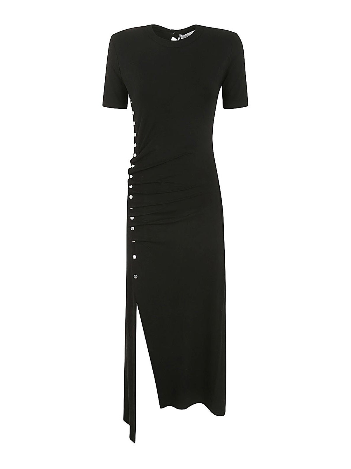 Shop Rabanne Light Jersey Dress In Black