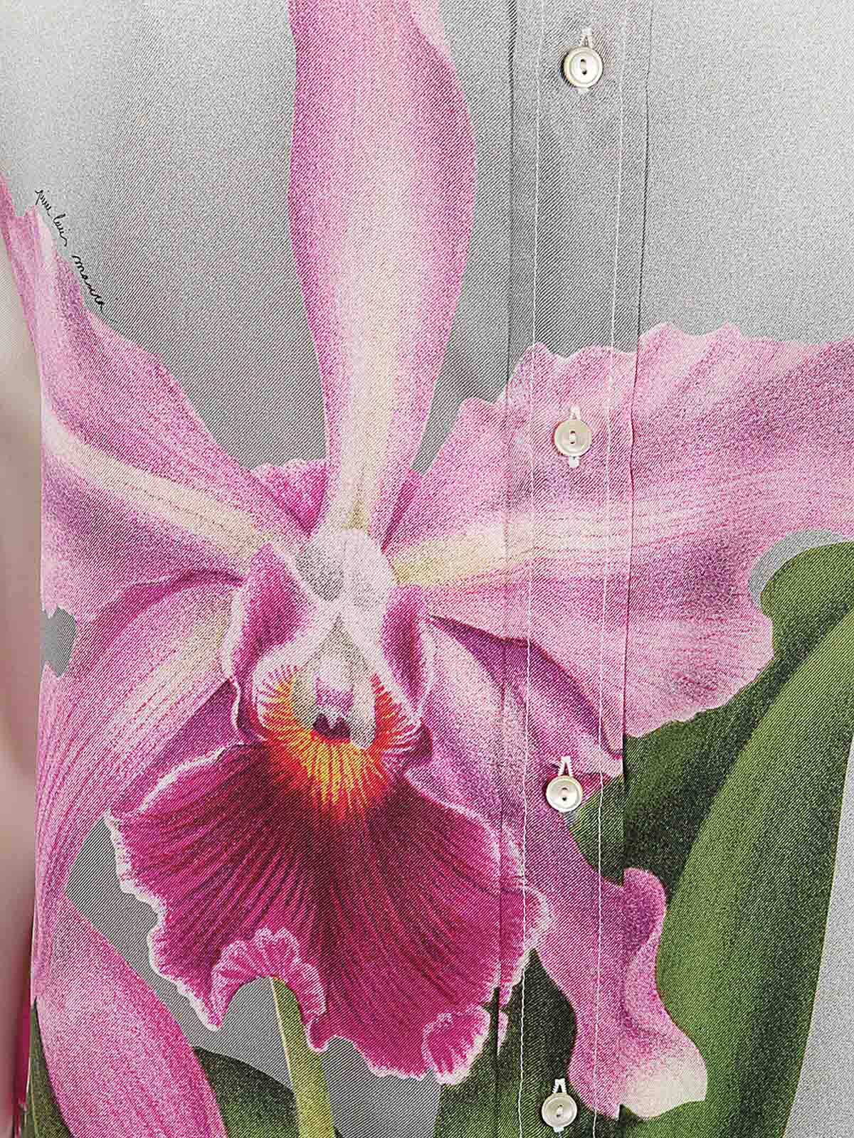 Shop Pierre-louis Mascia Printed Silk Twill Shirt In Multicolour