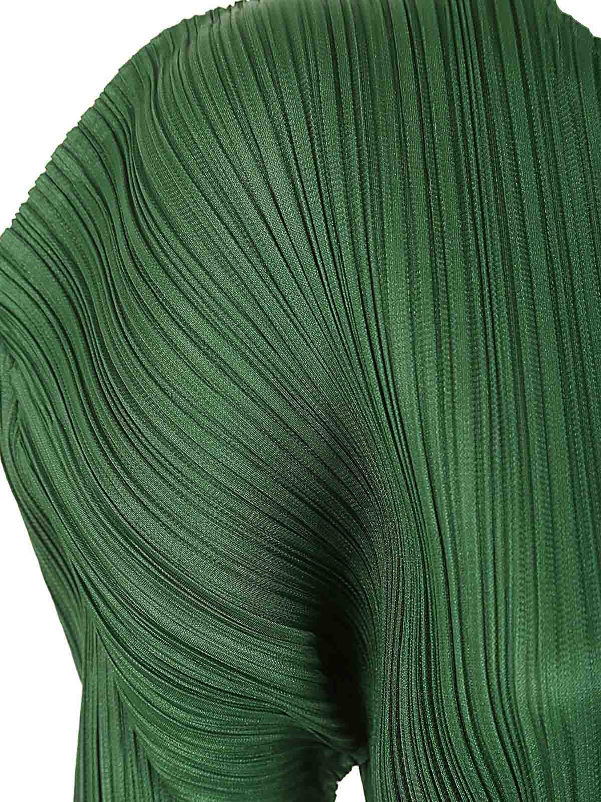 Shop Issey Miyake Monthly Colors Febraury Long Dress In Green