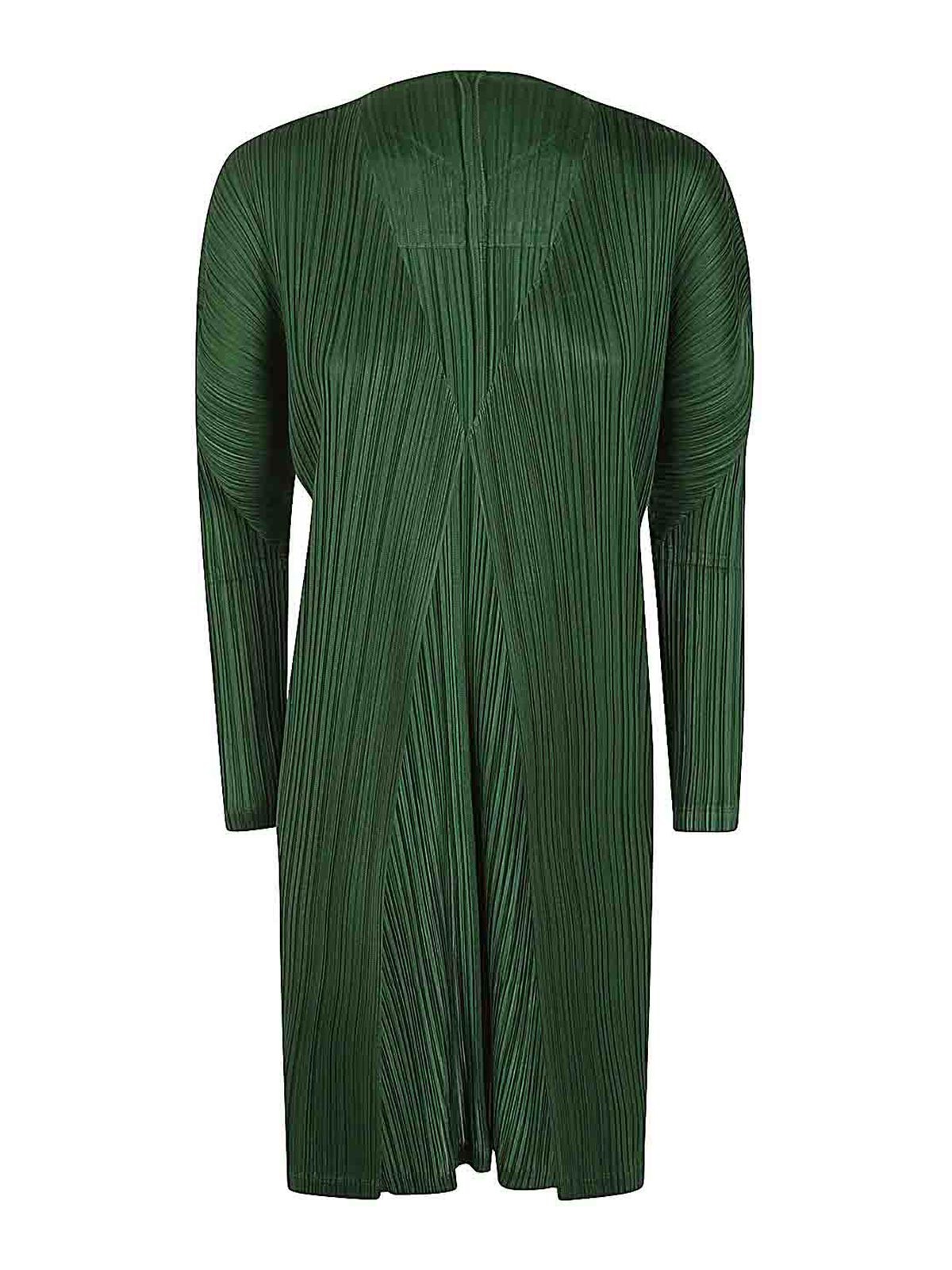 ★PLEATSPLEASE★カーディガン★グリーン★緑 Pleats Please Issey Miyake カーディガン - 緑|PP46JA12462