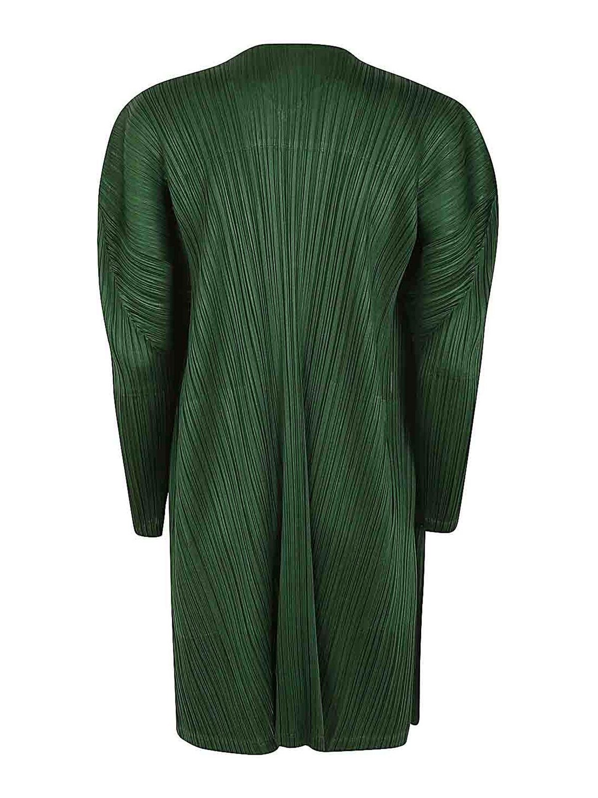 Shop Issey Miyake Monthly Colors Febraury Cardigan In Green