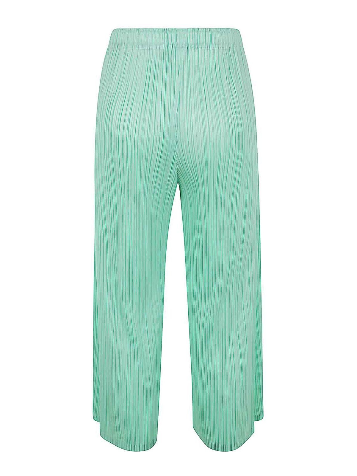 Shop Issey Miyake Monthly Colors Febraury Pants In Green