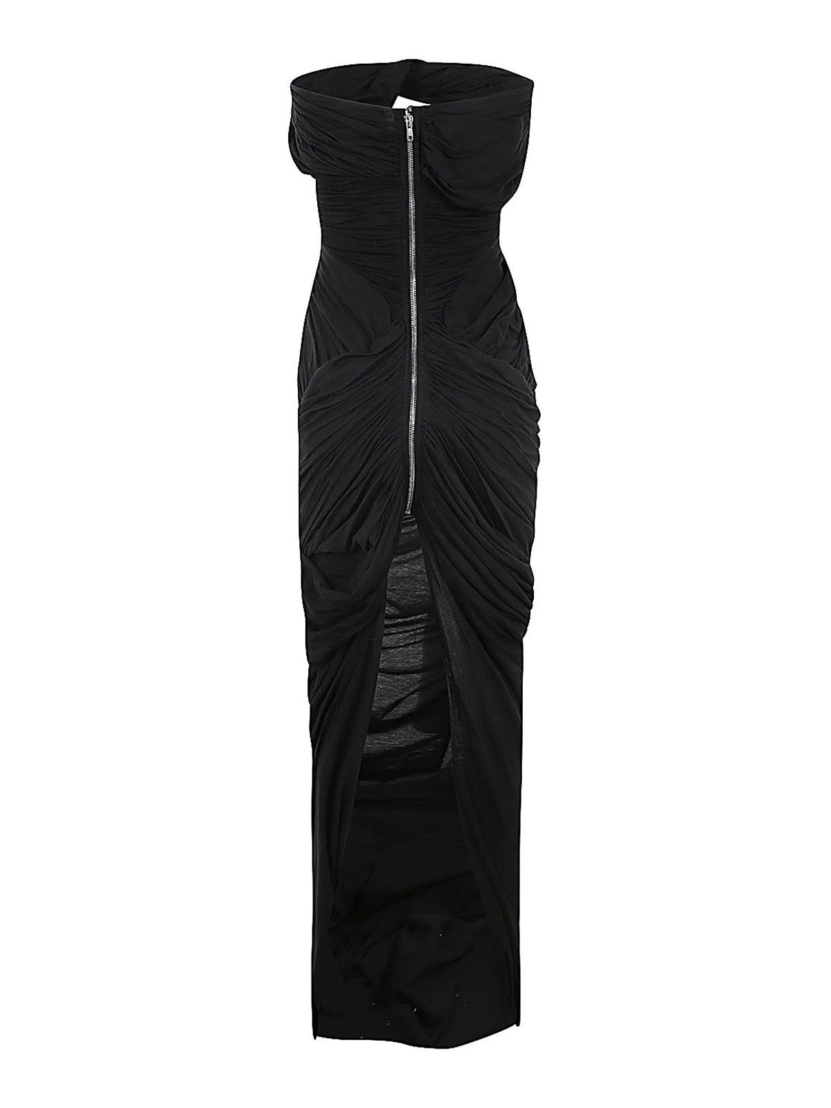 Shop Rick Owens Lido Draped Gown In Black