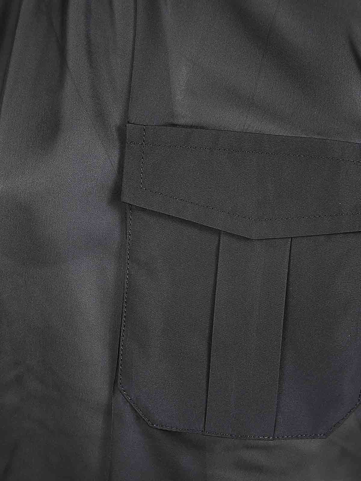 Shop Sacai Fabric Combo Shirt In Black