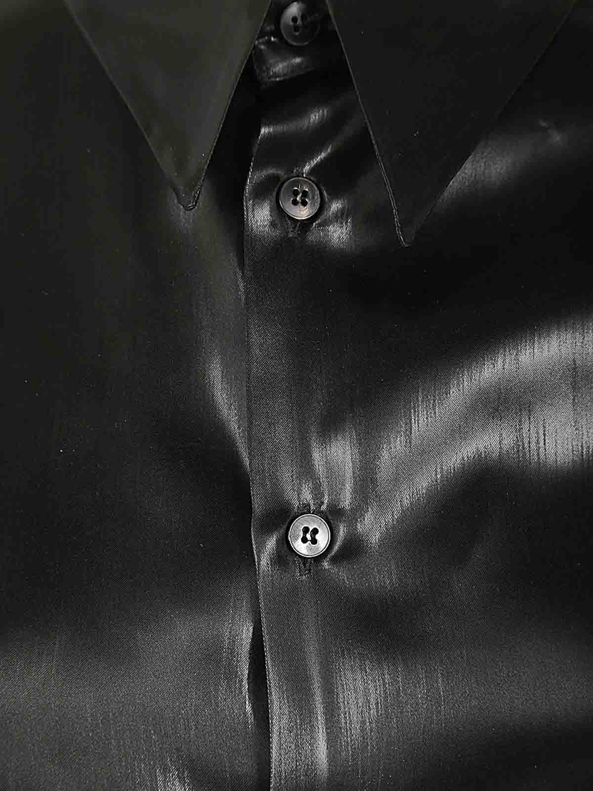 Shop Sapio Silk Blend Shirt In Black