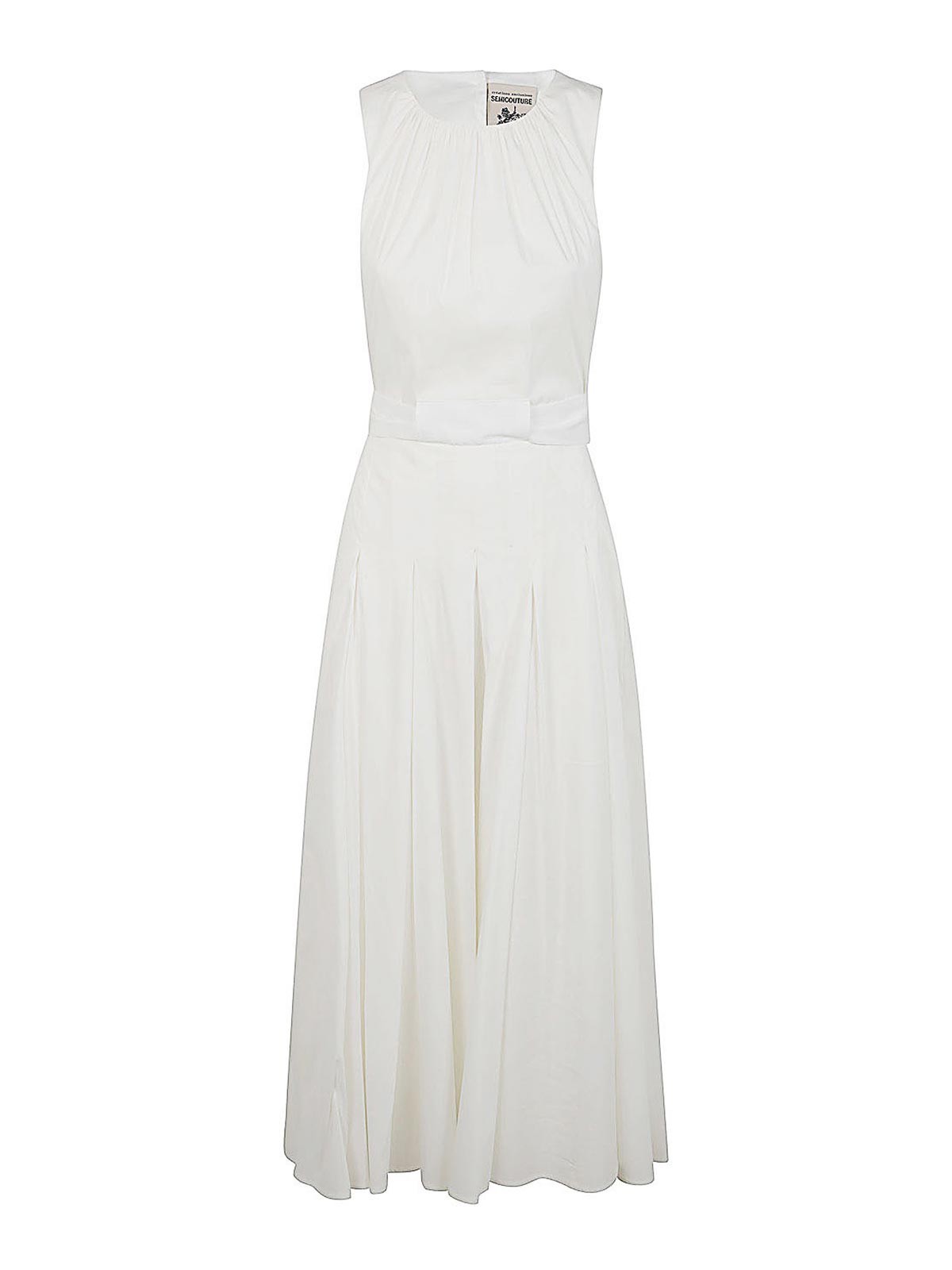 Shop Semicouture Eva Dress In White