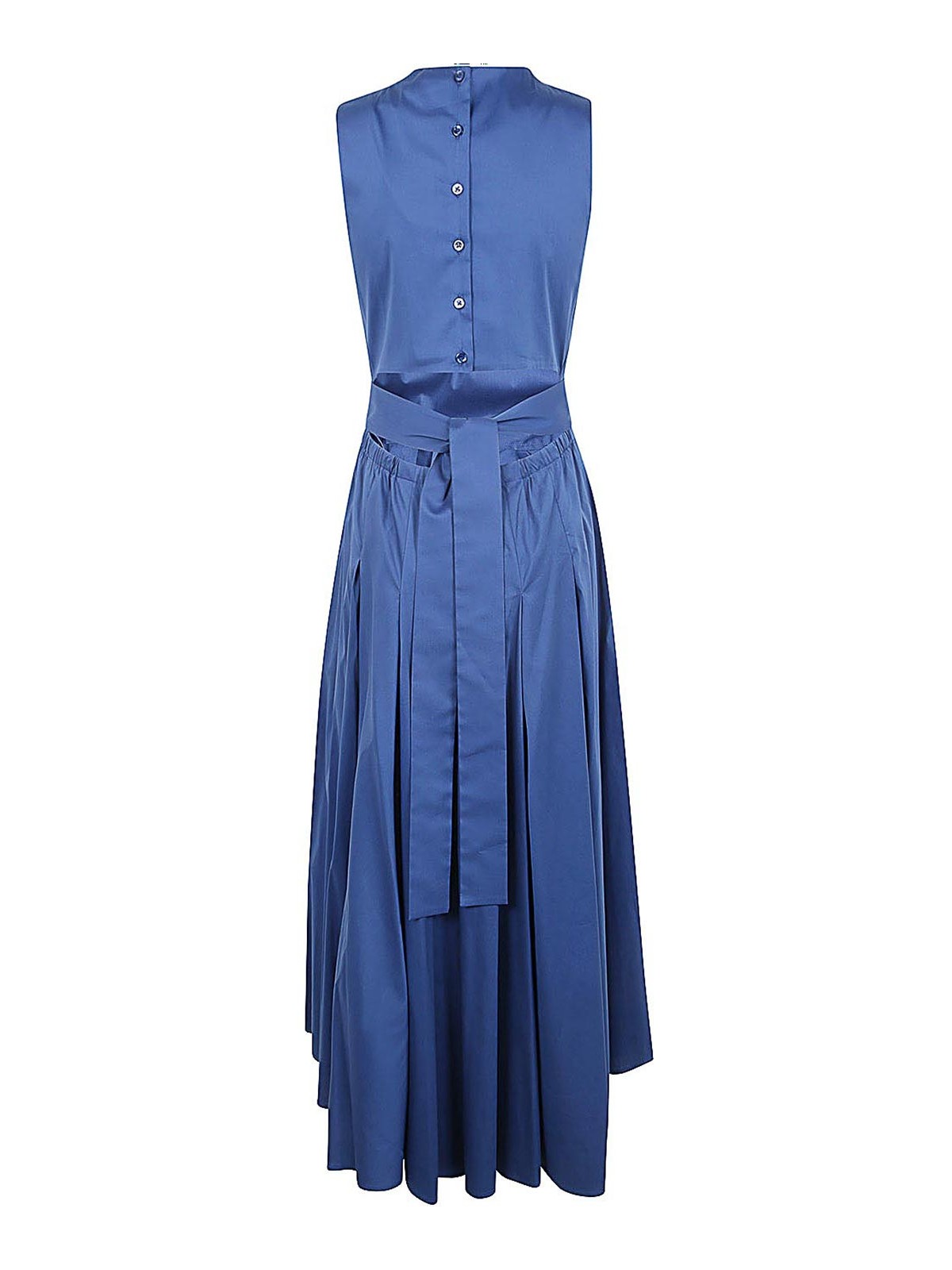 Shop Semicouture Eva Dress In Blue