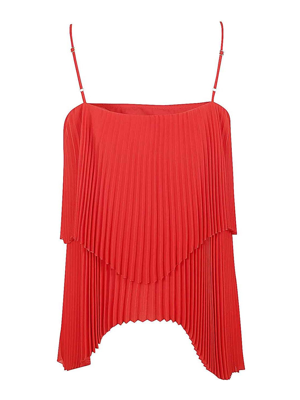 Shop Semicouture Top - Rojo In Red