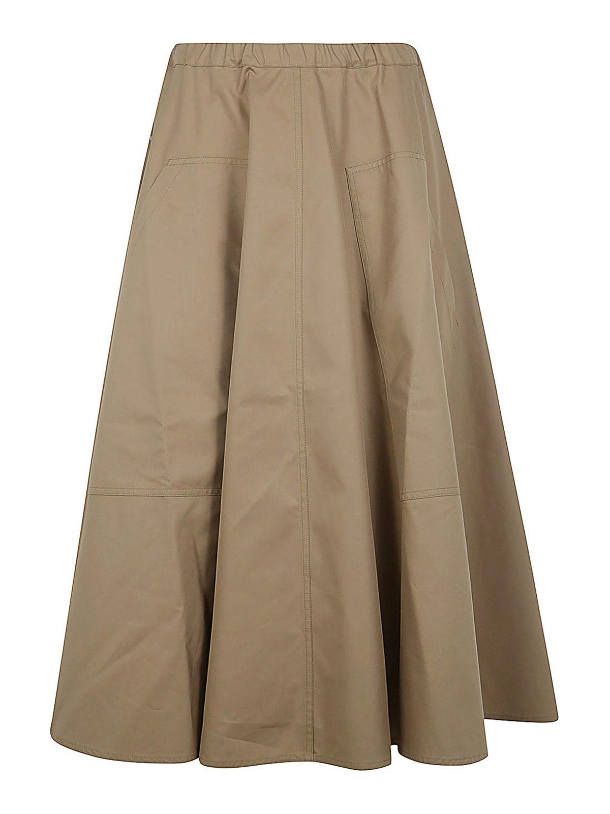 Shop Sofie D'hoore Midi Skirt In Brown