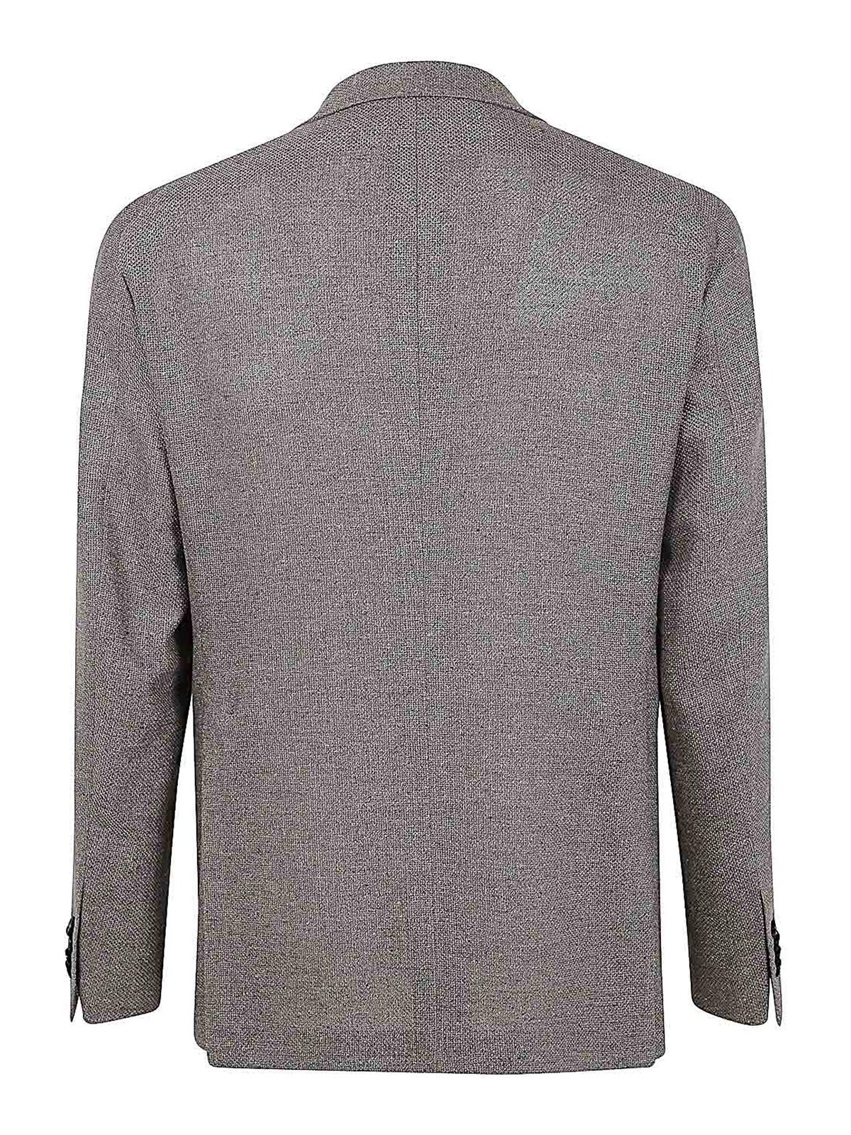 Shop Tagliatore Single Breasted Blazer In Grey