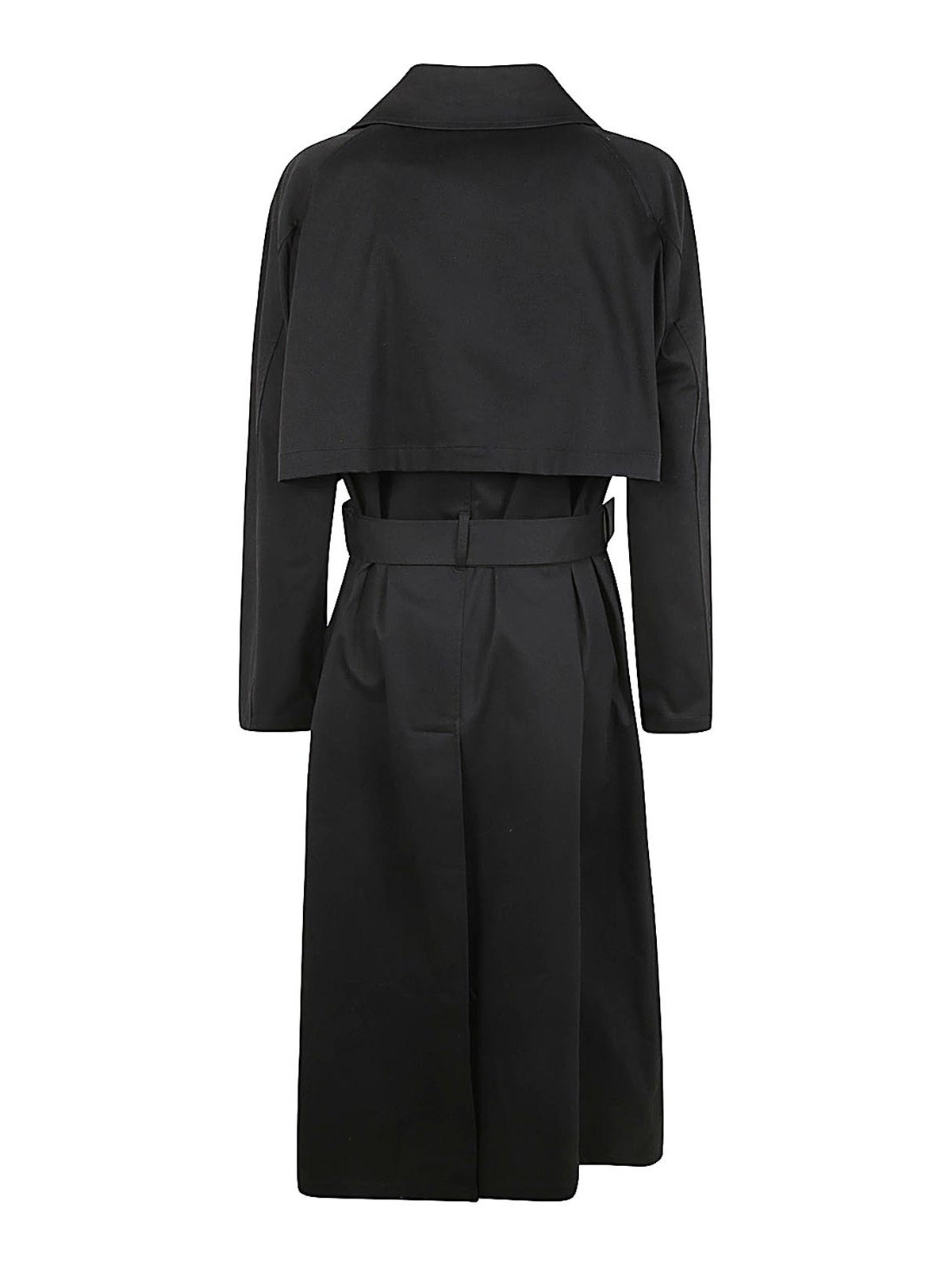 Shop Theory Wrap Trench In Black