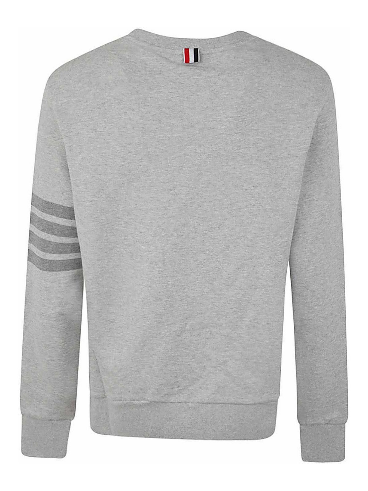 Shop Thom Browne Crew Neck Sweatshirt Classic Loopback In Grey