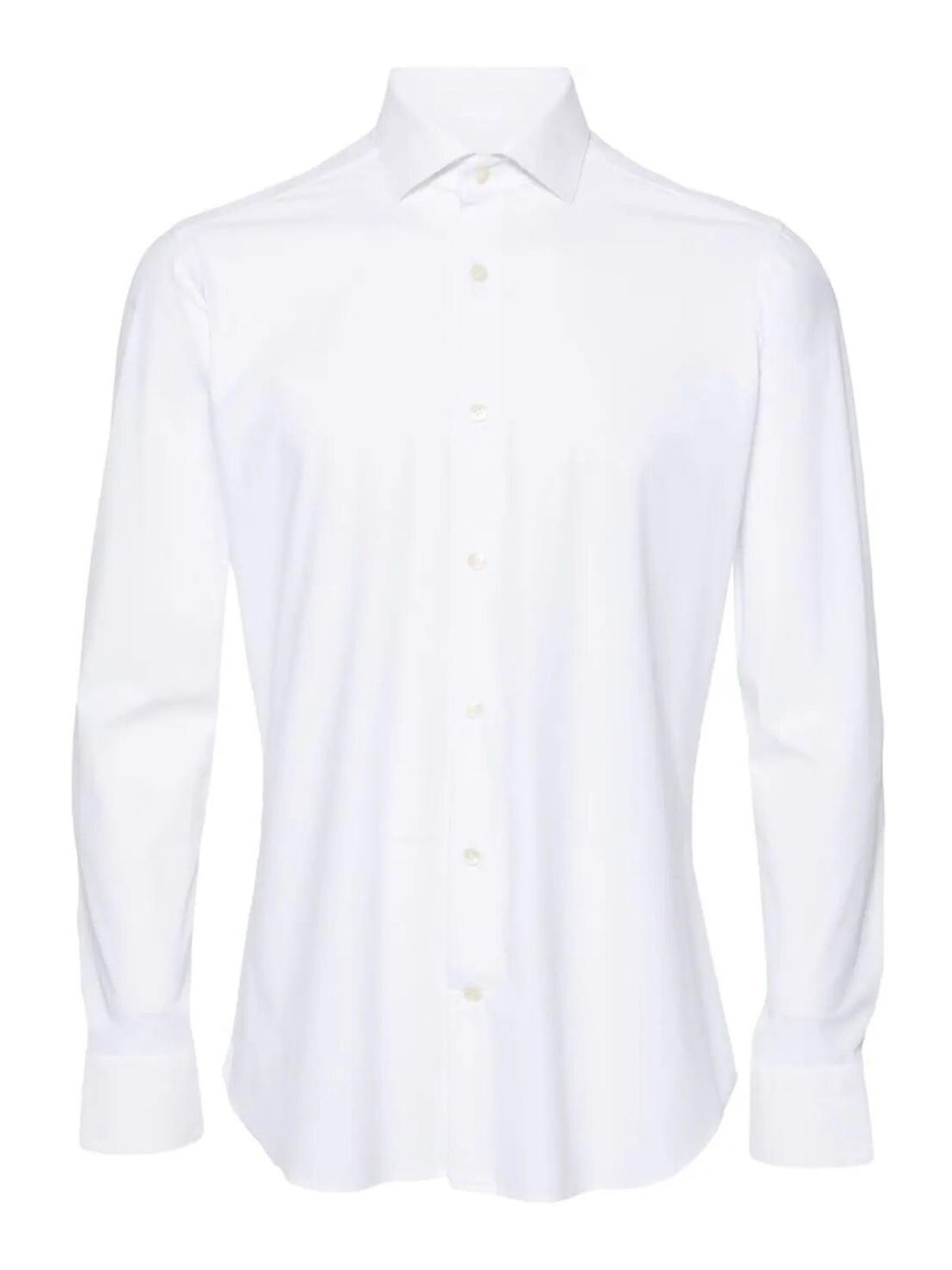 Shop Tintoria Mattei Bi Stretch Shirt In White