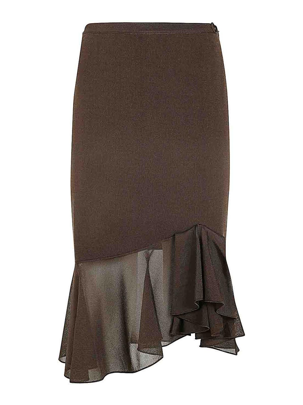 Shop Tom Ford Knitted Skirt In Brown