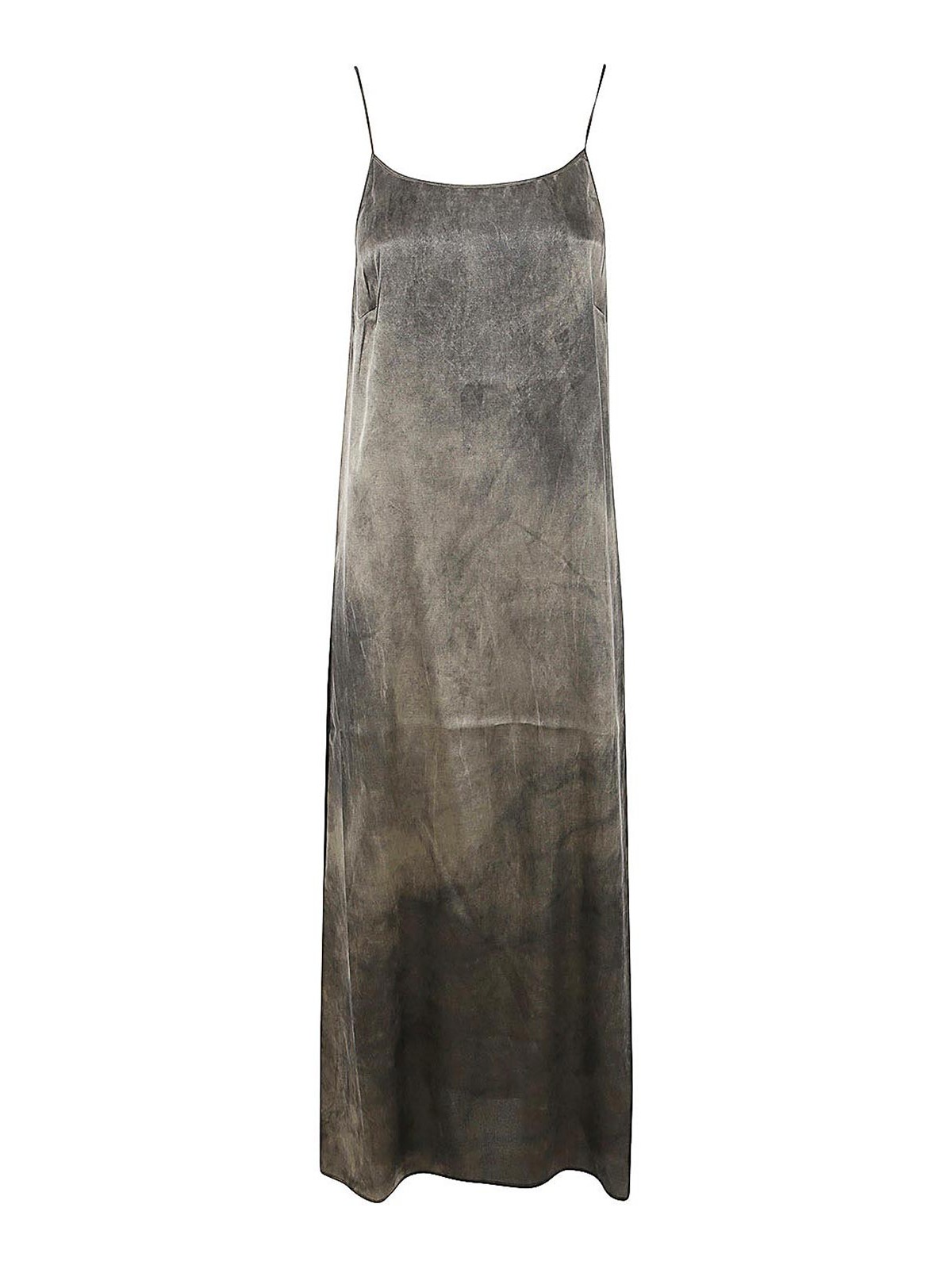 Shop Uma Wang Vestido Midi - Gris In Grey
