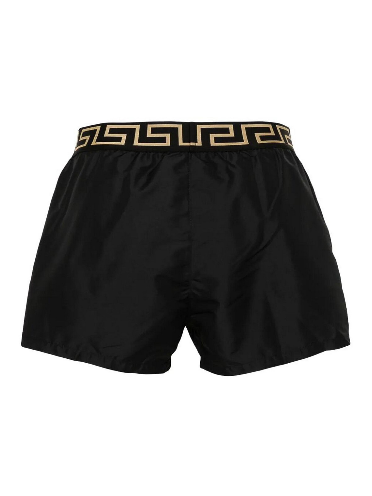 Shop Versace Swim Shorts In Black