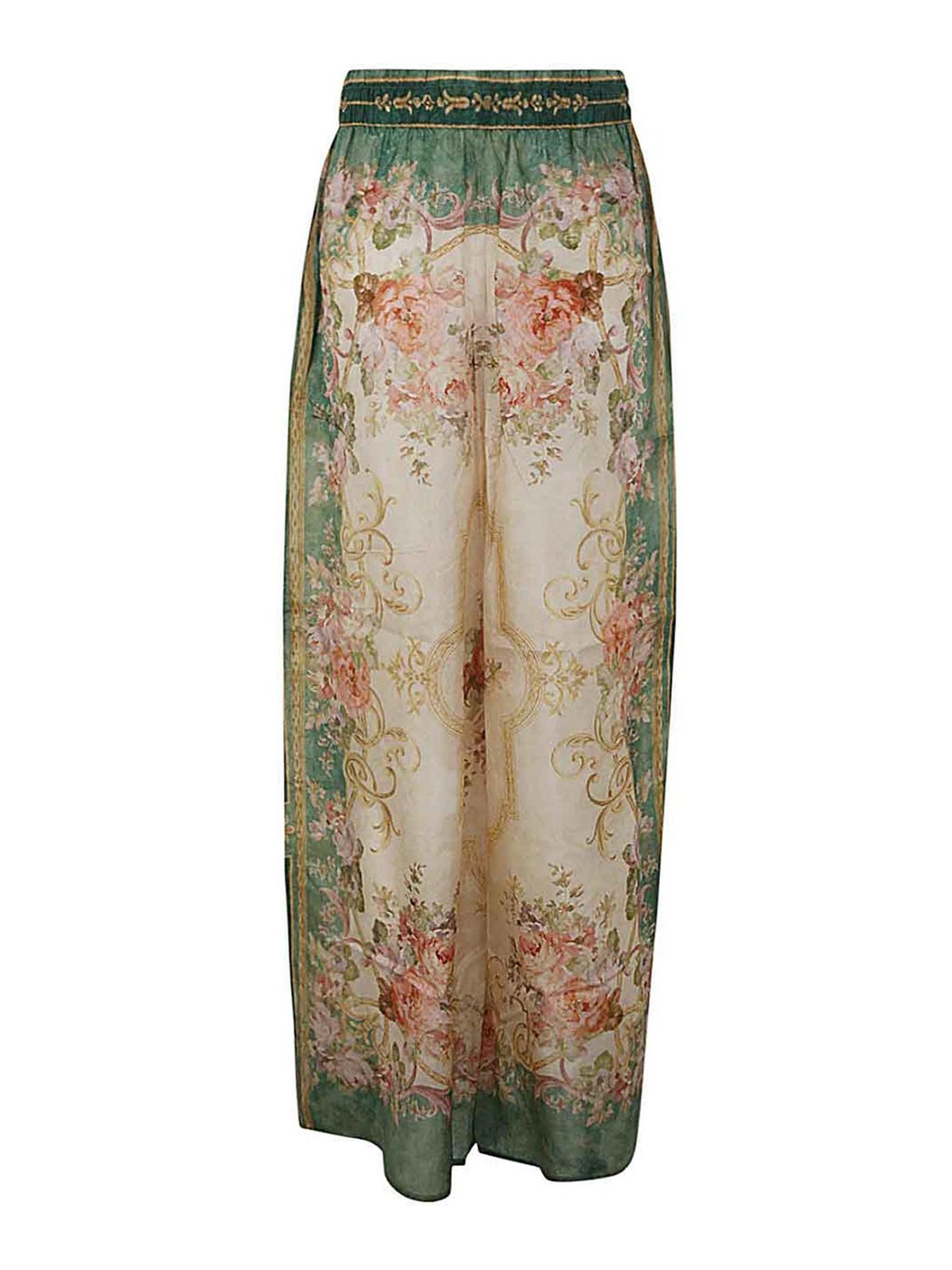 Shop Zimmermann August Relaxed Pant In Green