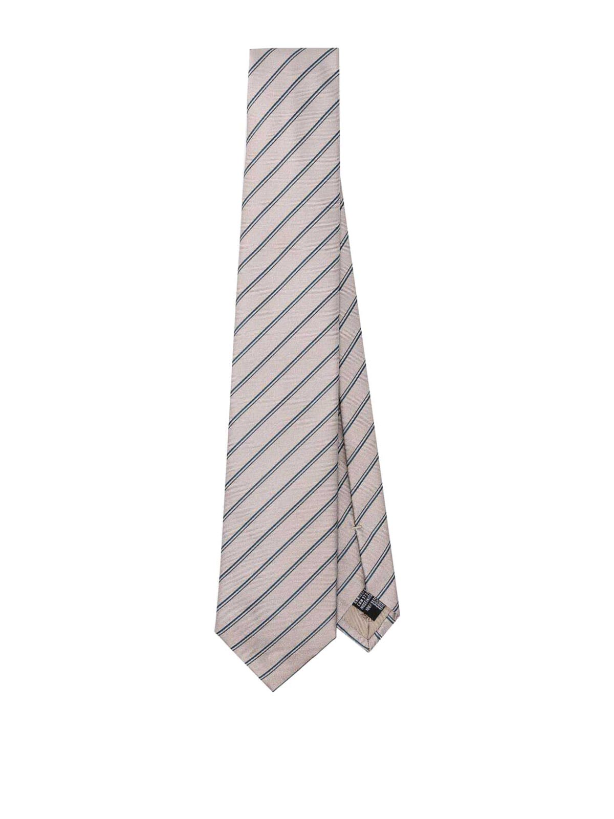 Shop Emporio Armani Woven Jacquard Tie In Brown