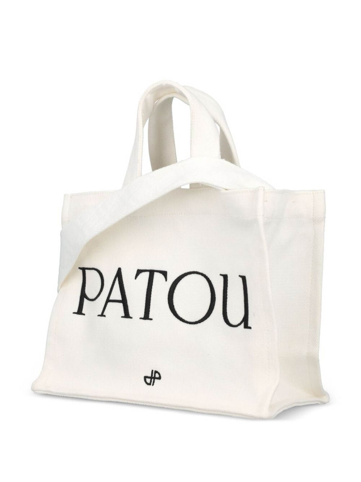 Shop Patou Small Tote Bag In White