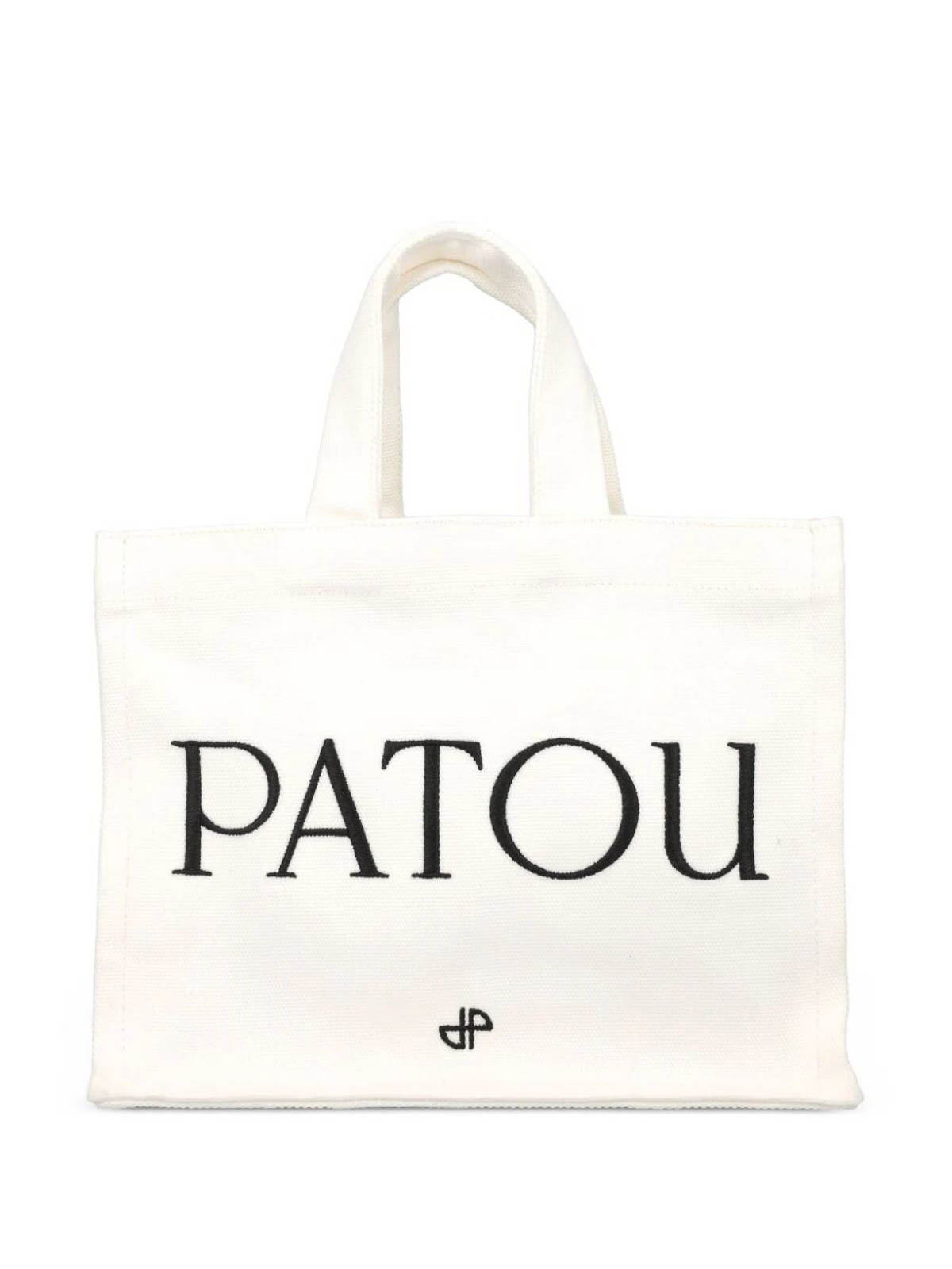 Shop Patou Small Tote Bag In White