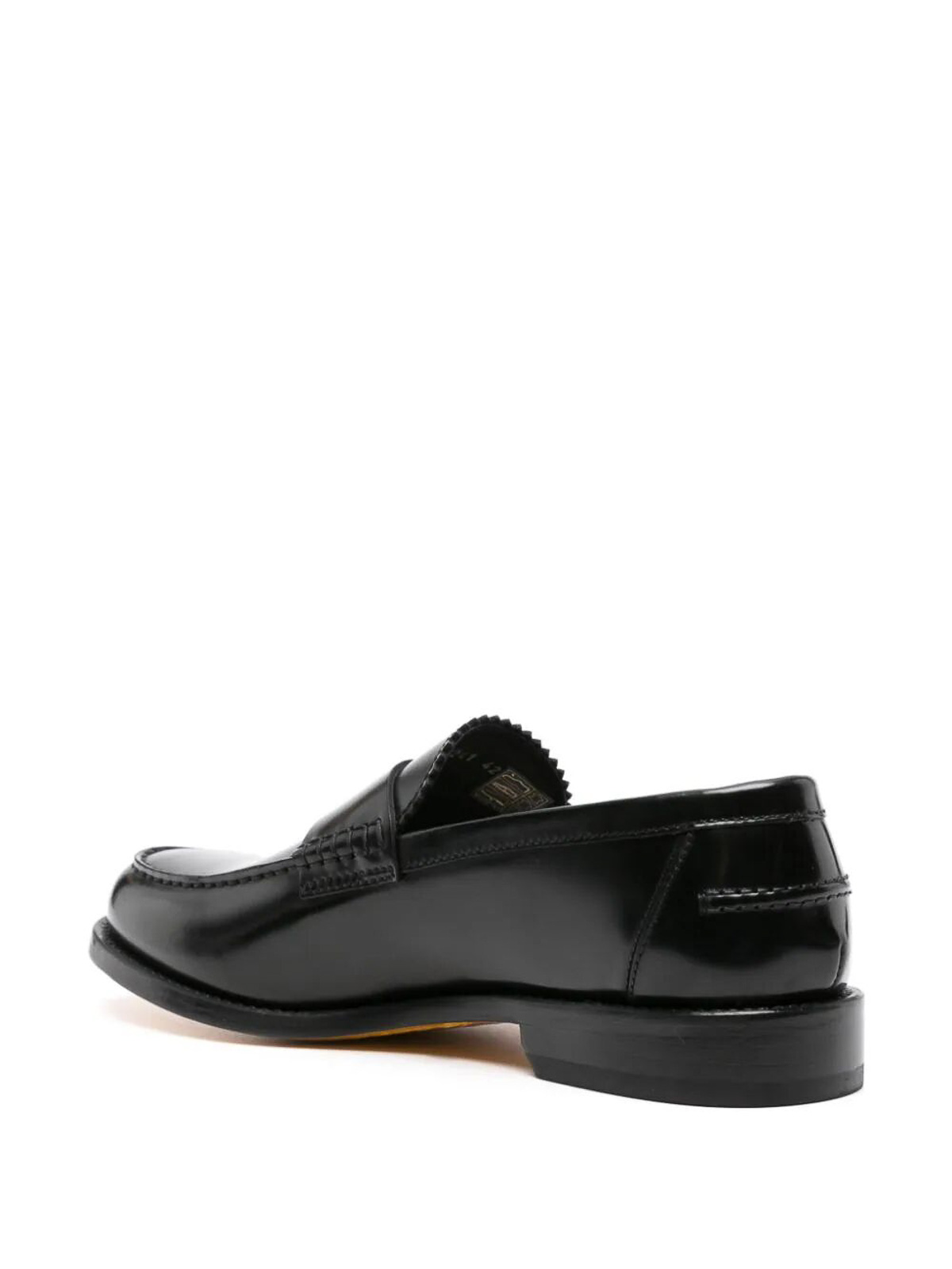 Shop Doucal's Penny Loafer In Black