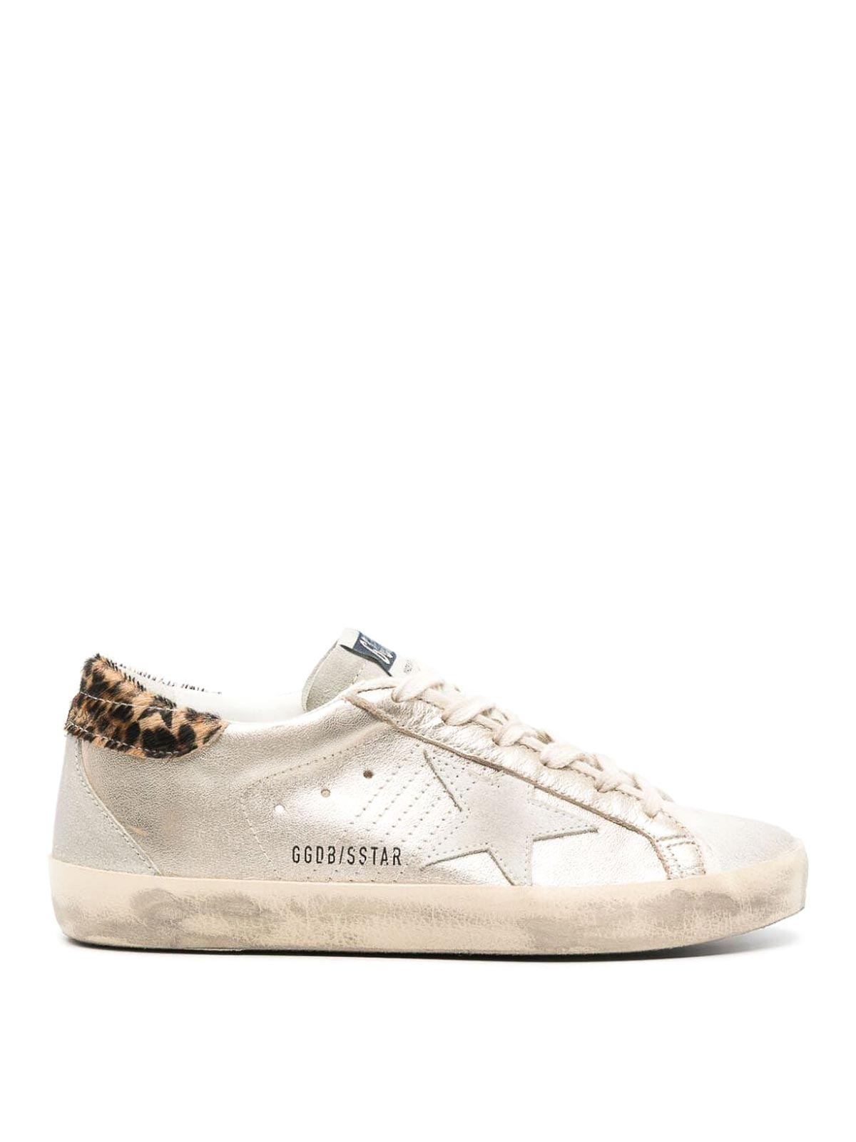 Shop Golden Goose Super-star Sneakers In Metallic