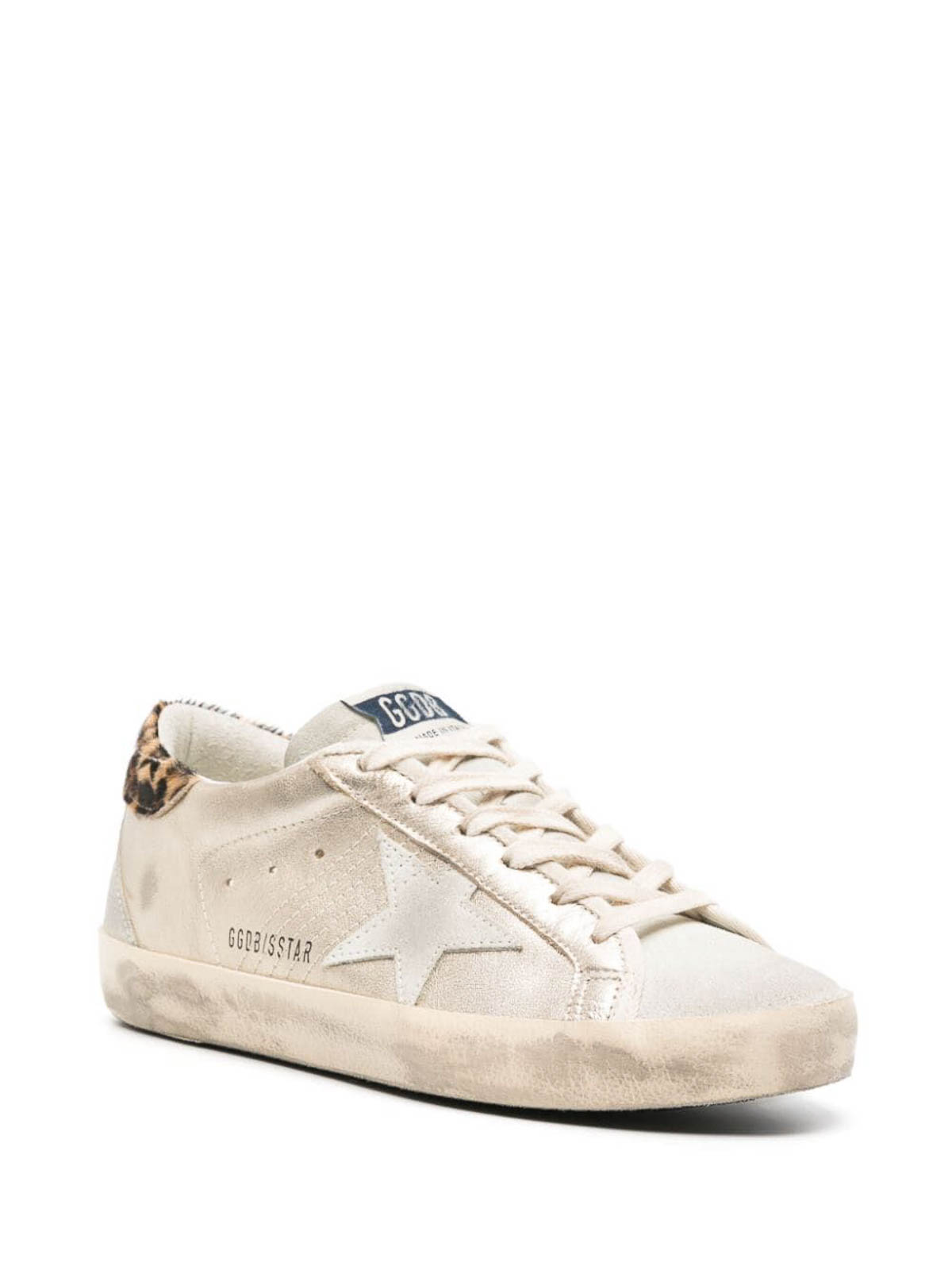 Shop Golden Goose Super-star Sneakers In Metallic