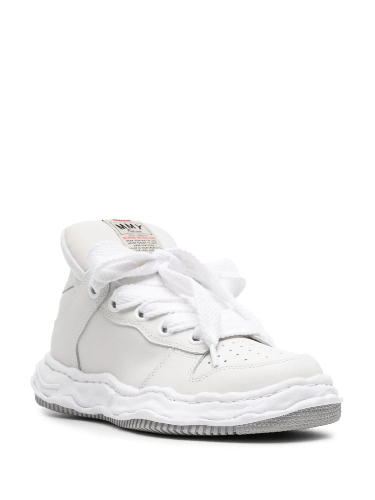 Shop Miharayasuhiro Wayne Sneakers In White