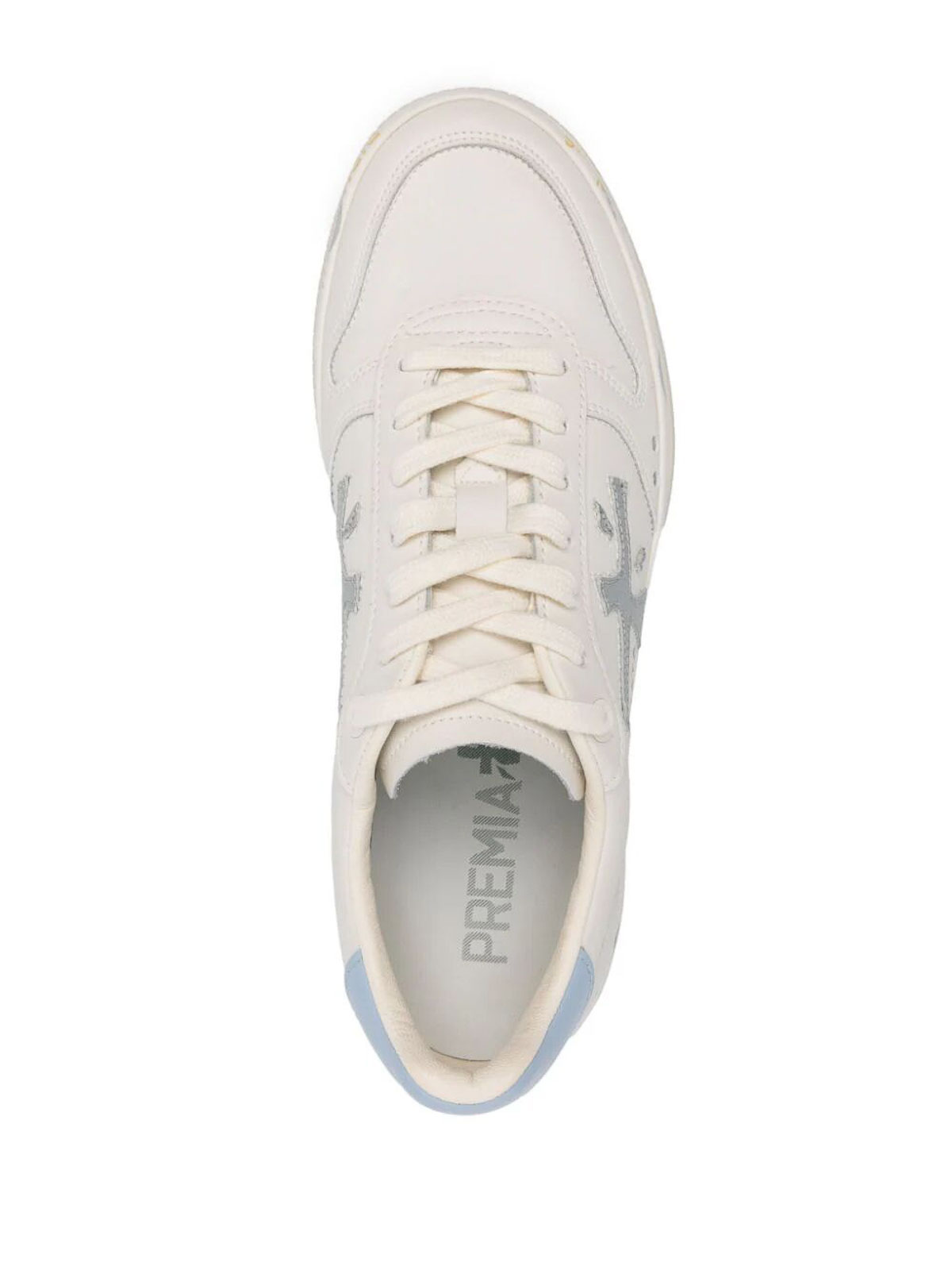 Shop Premiata Micol Glitter Sneakers In White