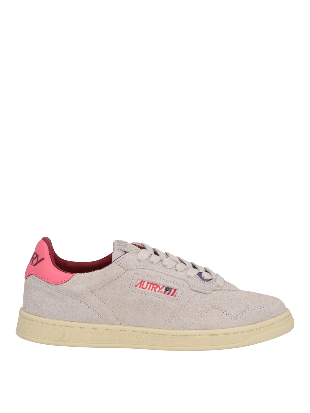 Autry Suede Low Sneakers In White