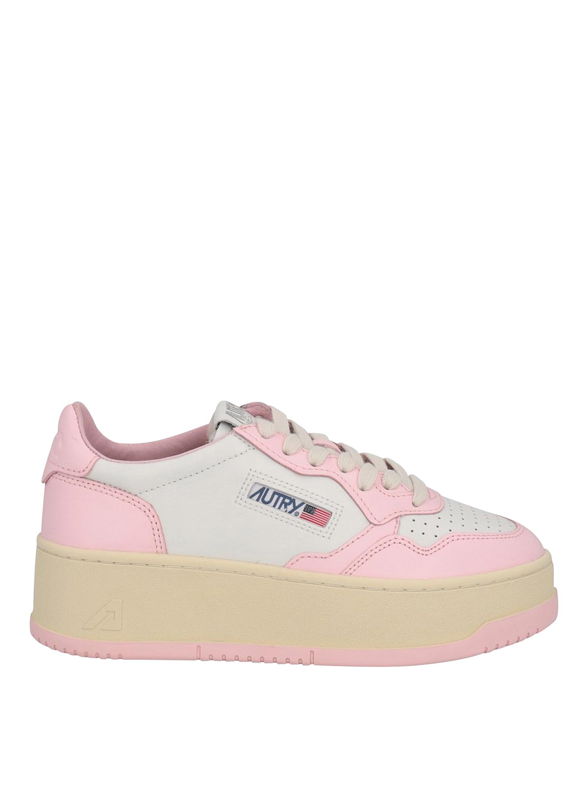 Shop Autry Platform Sneakers In Pink