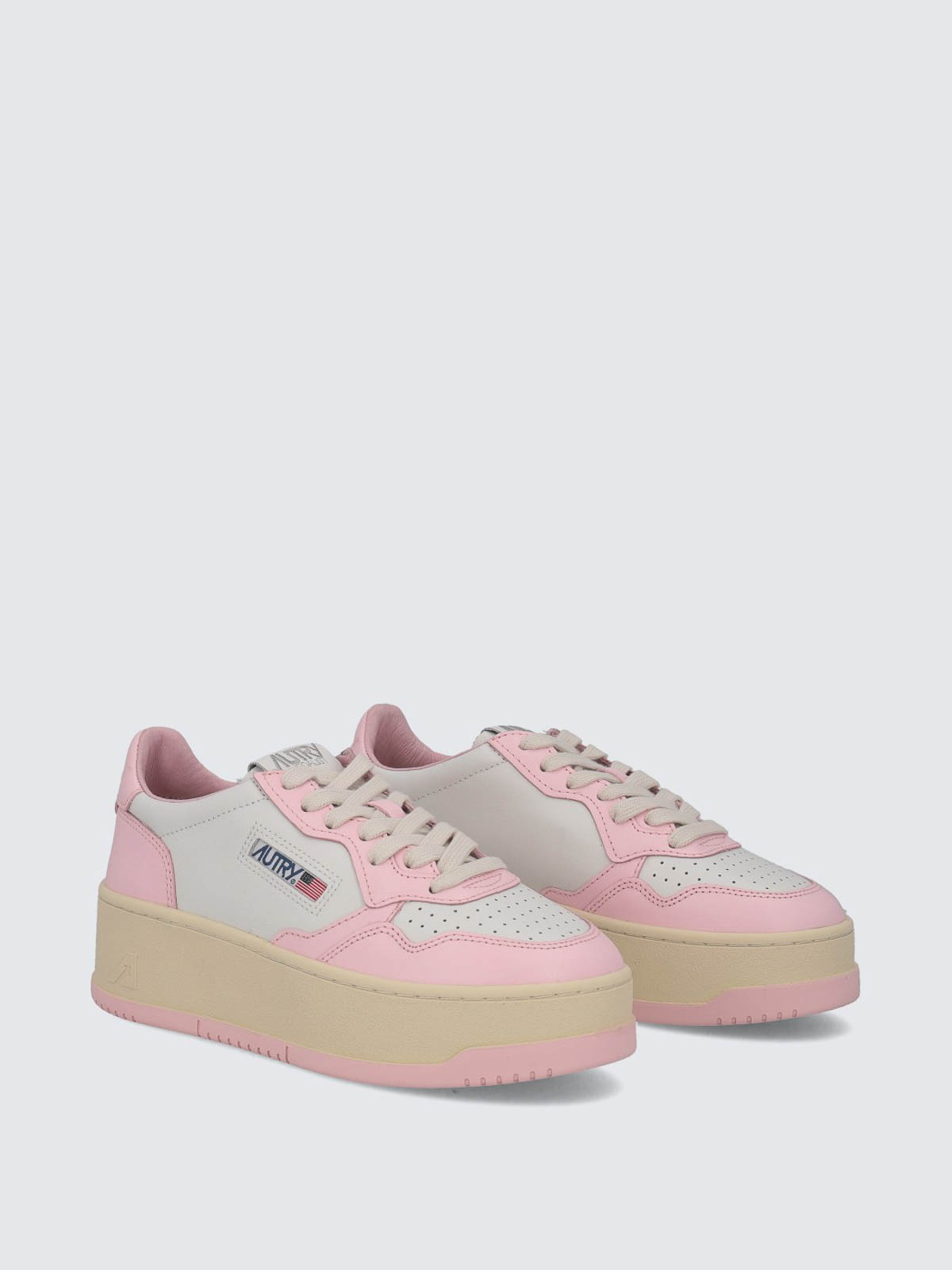 Shop Autry Platform Sneakers In Pink