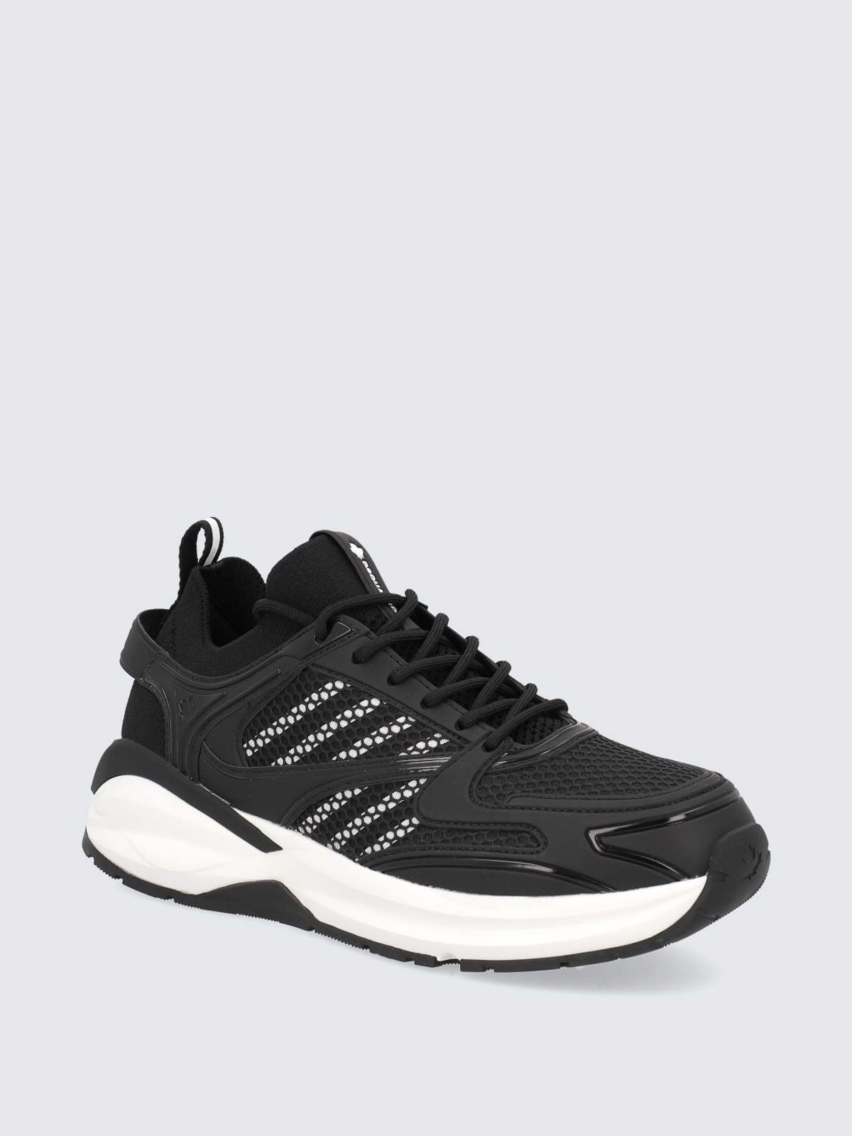 Shop Dsquared2 Mesh Sneakers In Black