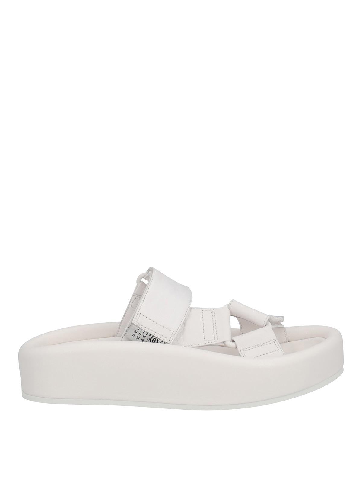 Shop Mm6 Maison Margiela Chunky Sandals In White