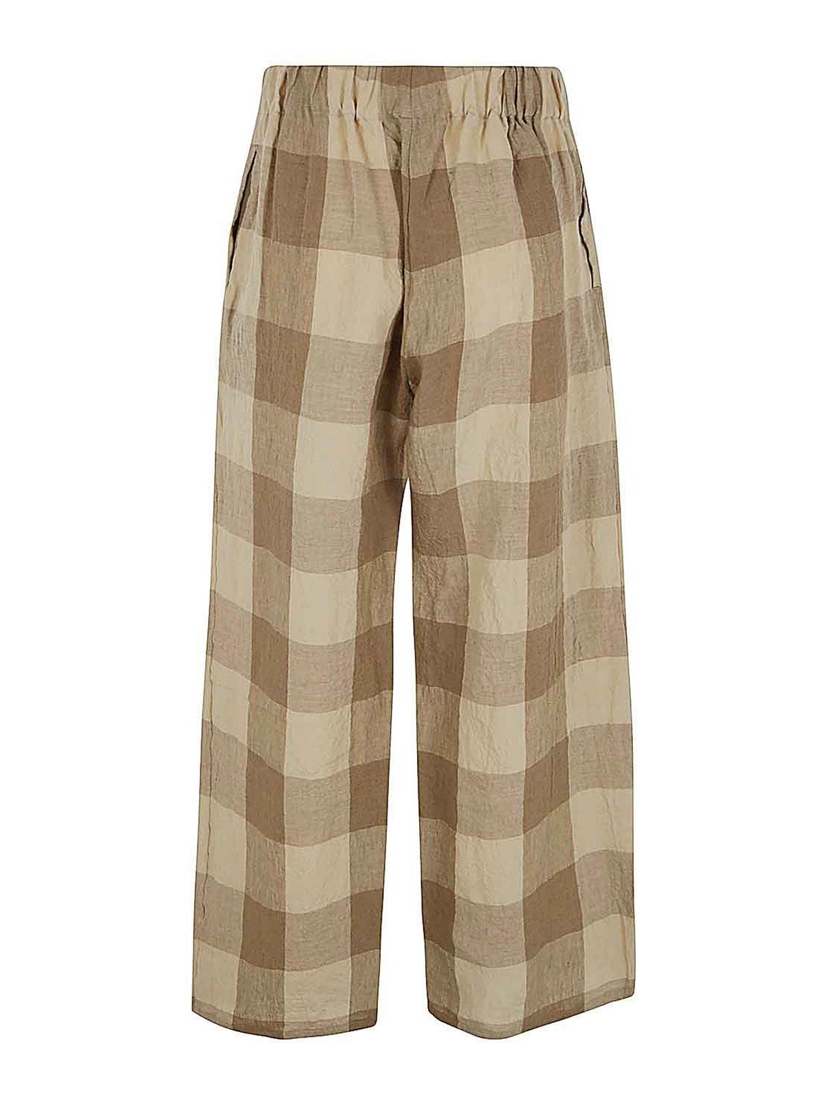 Shop Apuntob Elastic Pants In Brown