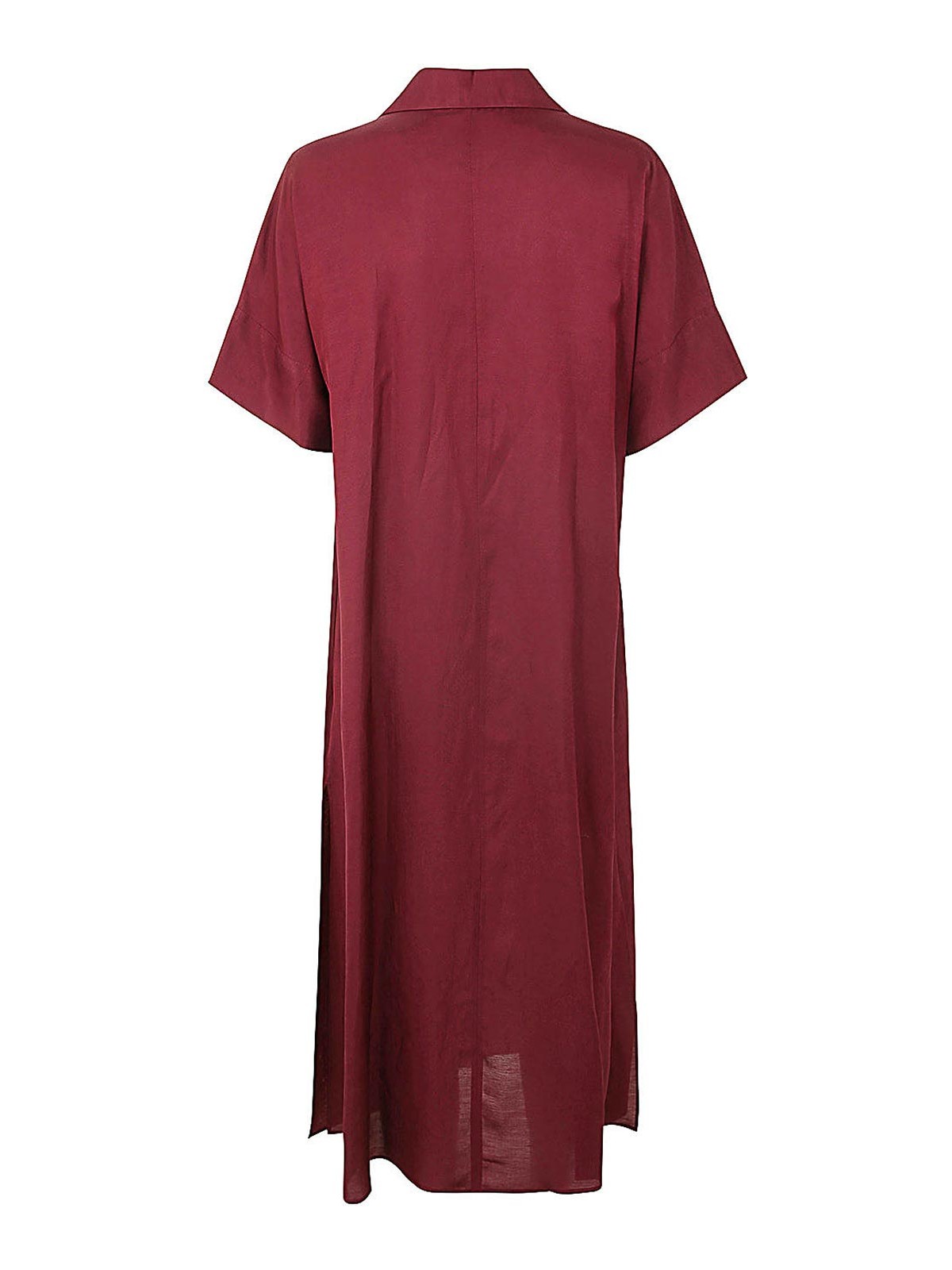 Shop Antonelli Firenze Nemo Short Sleeves Long Dress In Red