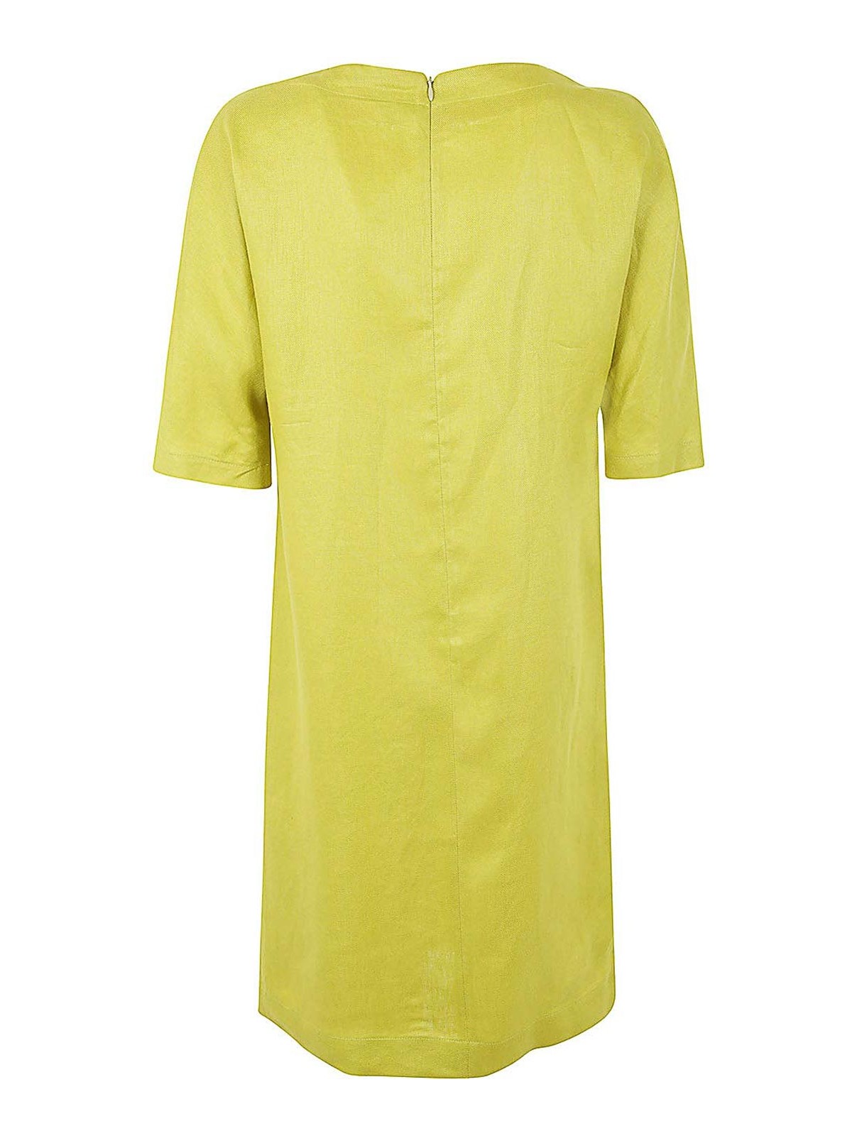 Shop Antonelli Firenze Moravia 3/4 Sleeves Guru Neck Dress In Green
