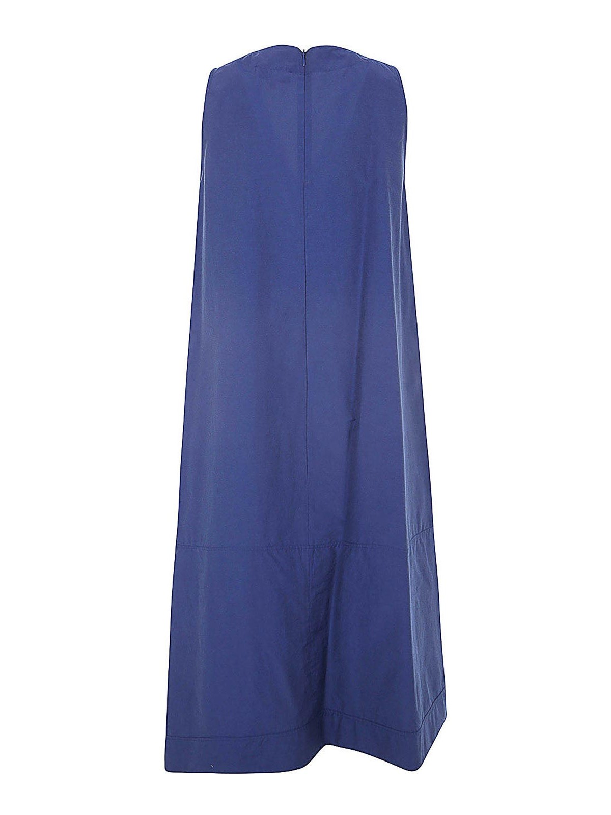 Shop Antonelli Firenze Melania Sleeveless V Neck Dress In Blue