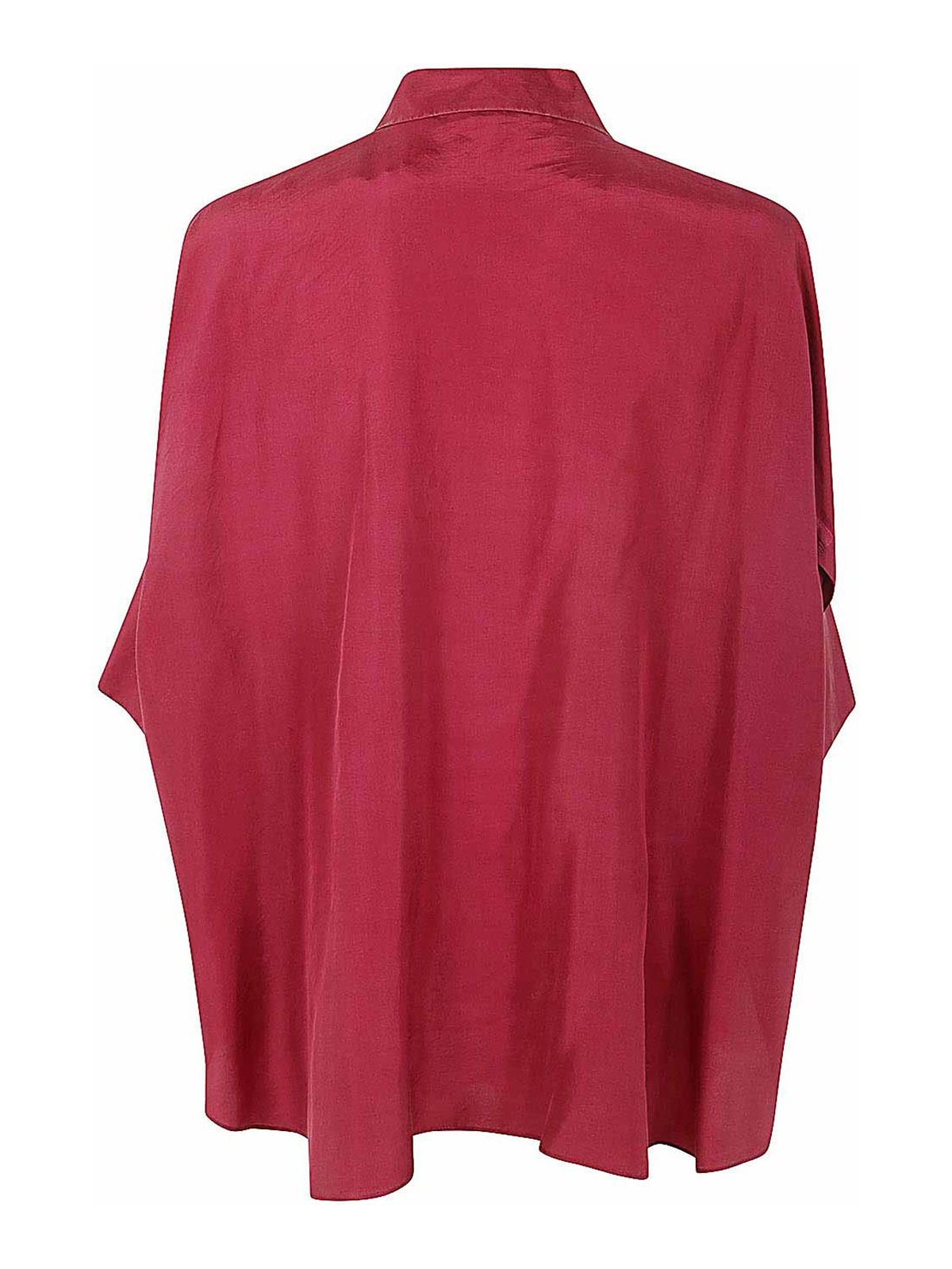 Shop Antonelli Firenze Bassano Short Sleeves Oversized Shirt In Red