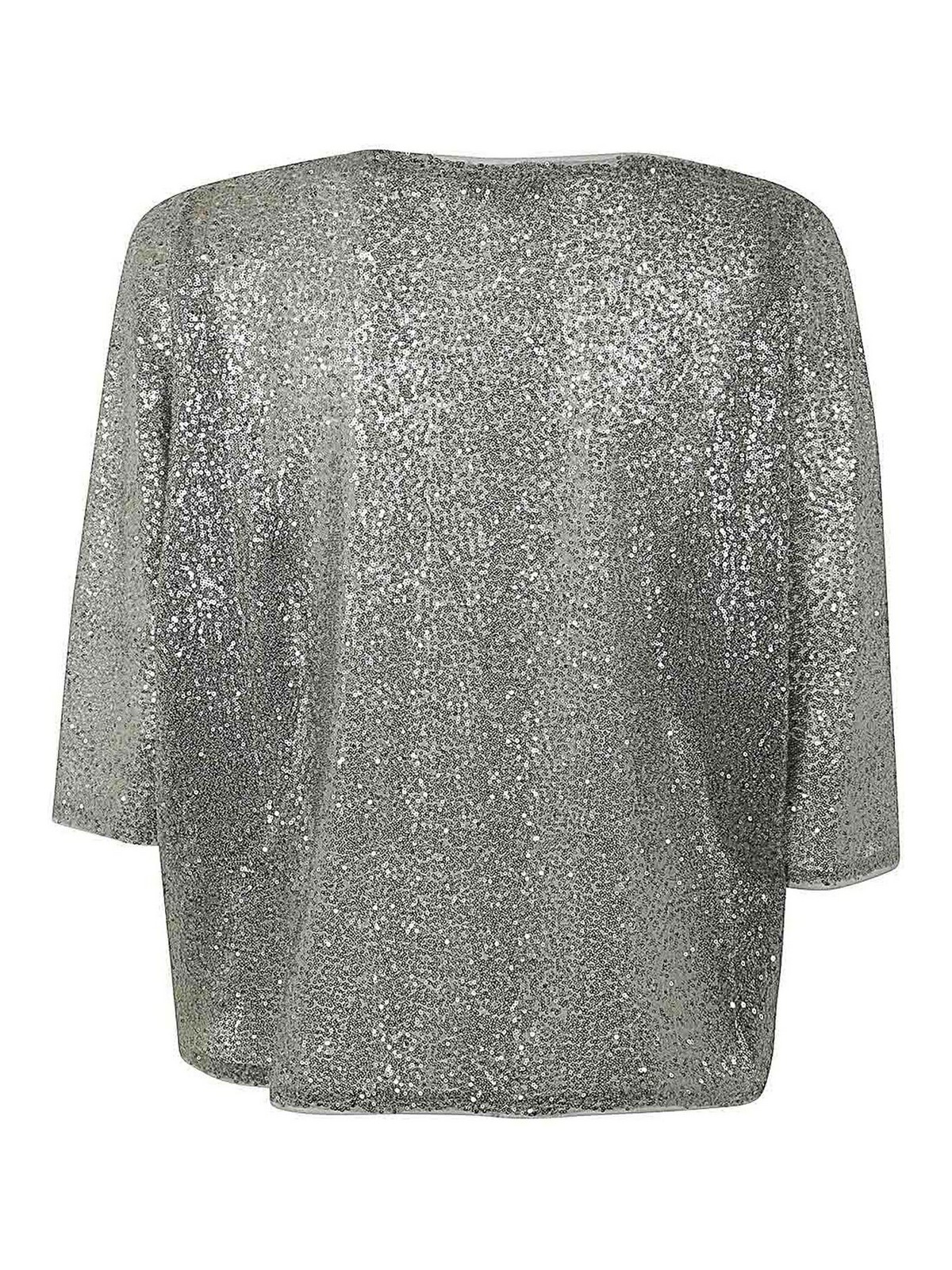 Shop Antonelli Firenze Duncan Jacket With Paillettes In Silver