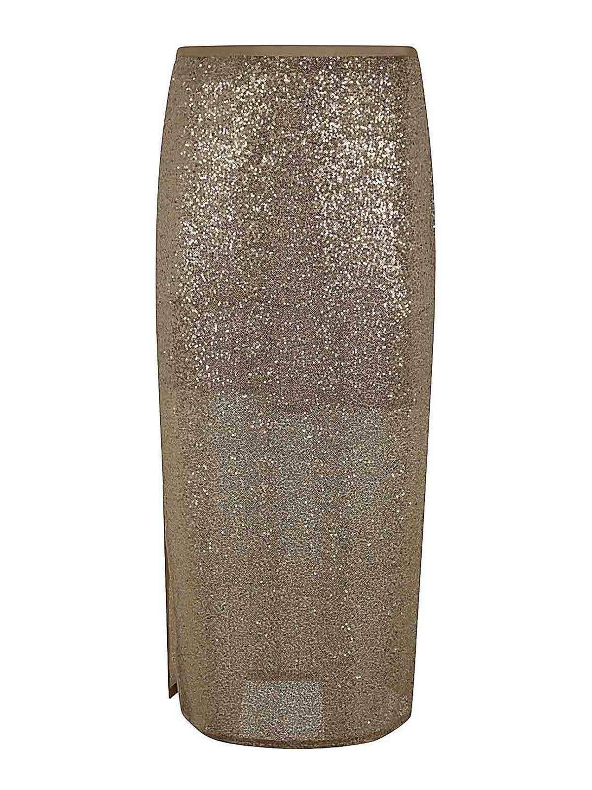 Antonelli Firenze Oliver Longuette Skirt With Paillettes