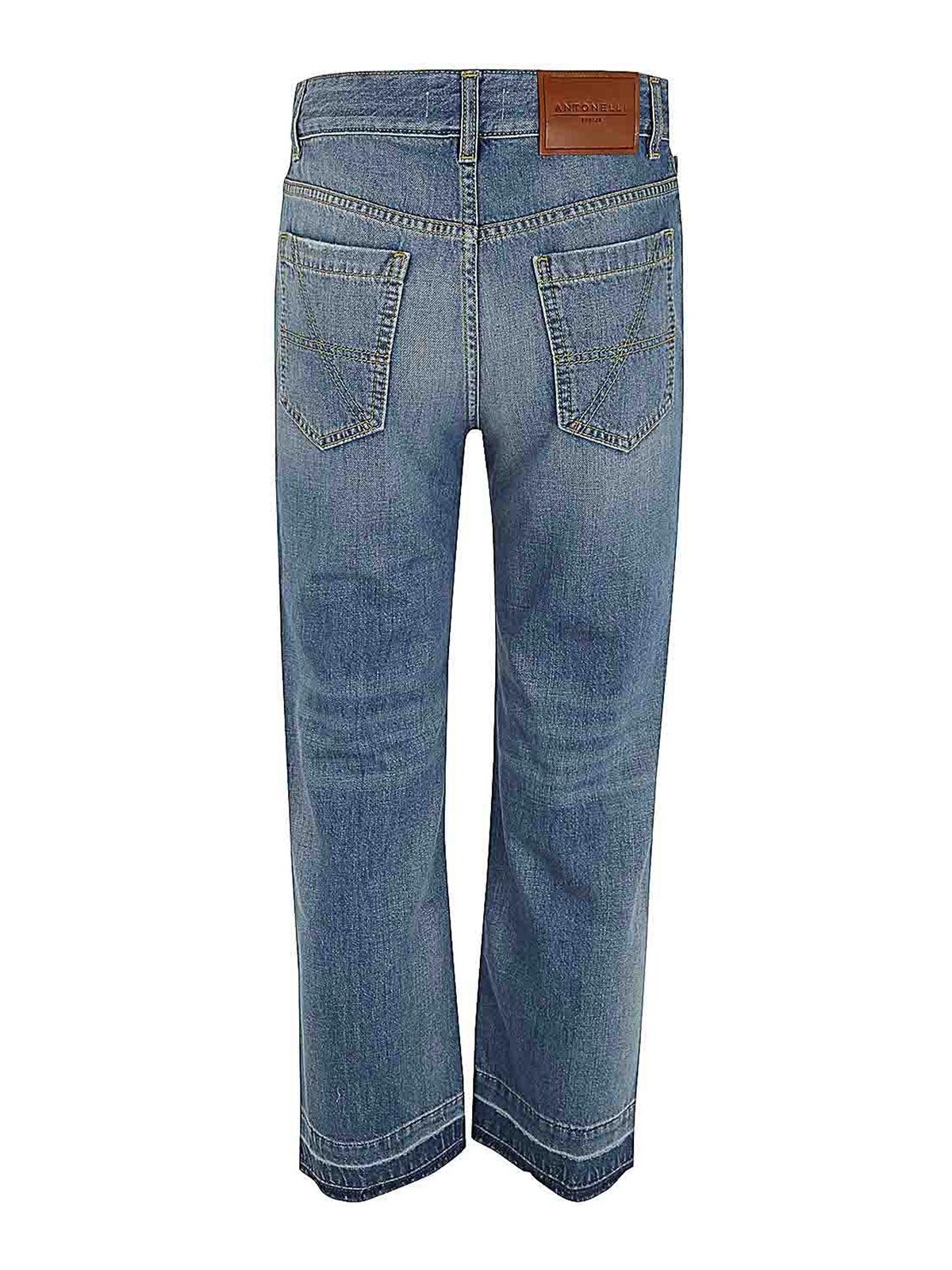 Shop Antonelli Firenze Rapa Jeans In Blue