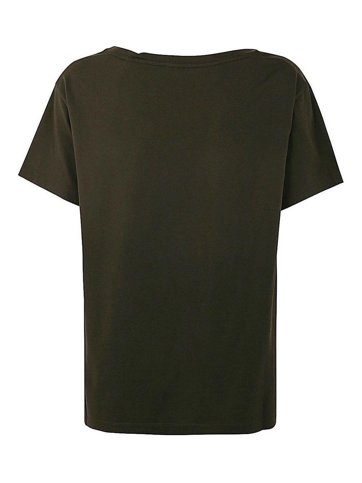 Shop Aspesi Cotton T-shirt In Green
