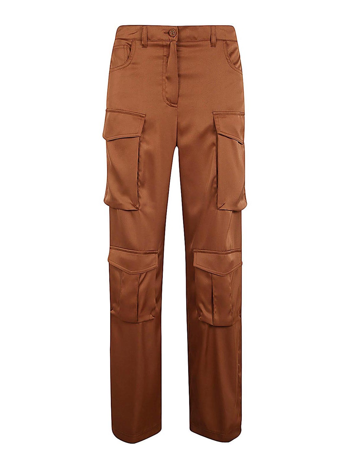 Shop Blugirl Cargo Pants In Brown